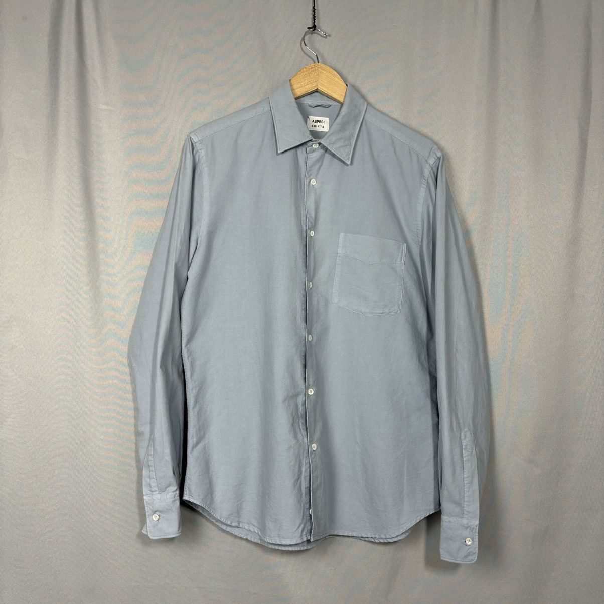Aspesi Aspesi shirt button up luxury rare grey size medium Size US M / EU 48-50 / 2 - 1 Thumbnail