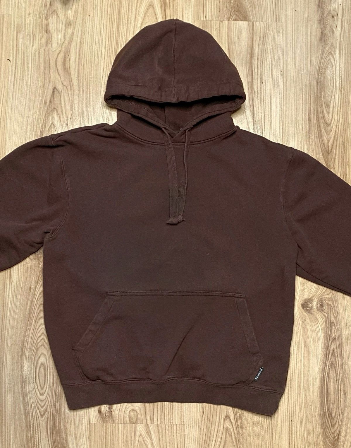 Vintage Vintage Brown Boxy Hoodie Sweatshirt Blank Basic Size US M / EU 48-50 / 2 - 4 Thumbnail