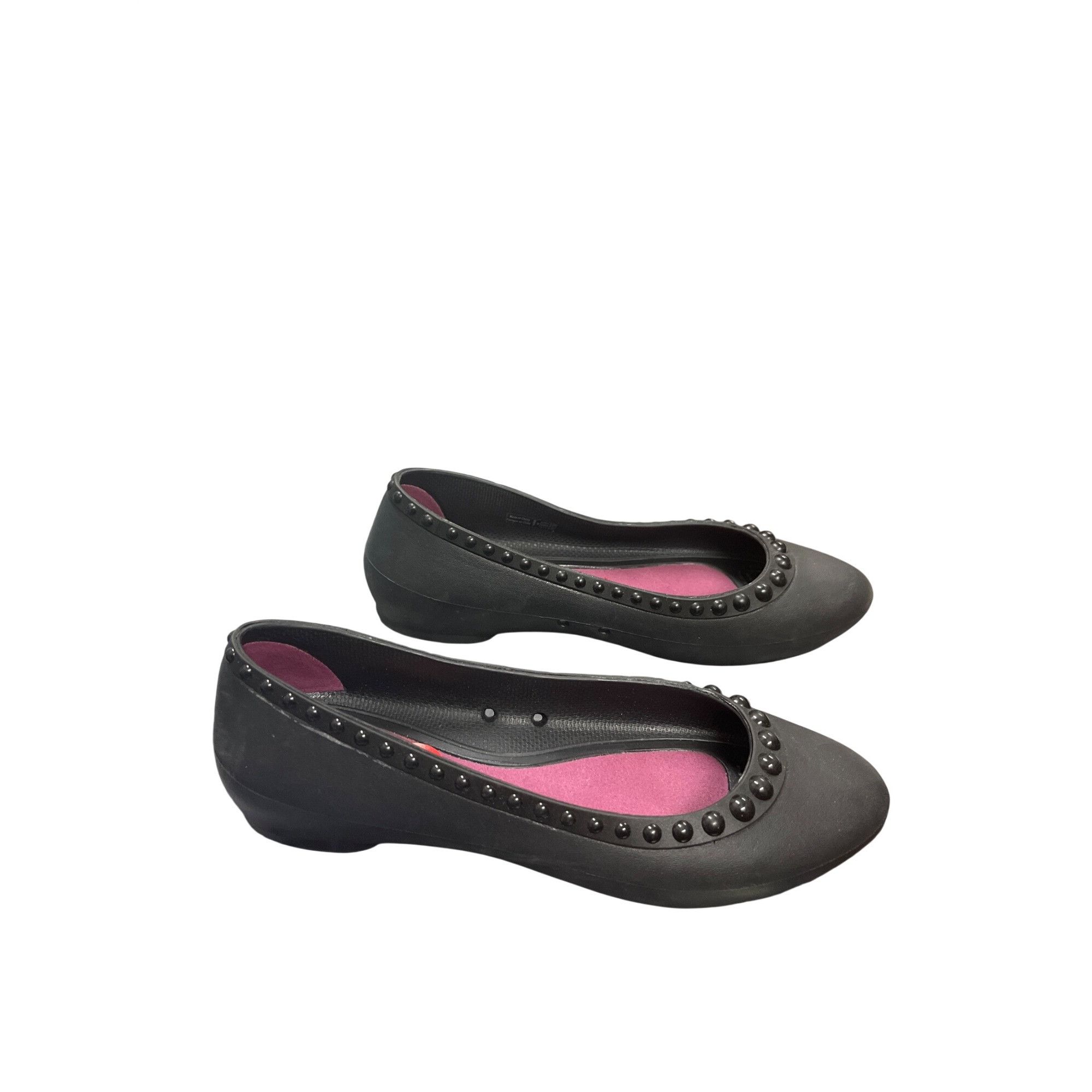 Crocs Crocs womans black rubber slip on casual shoes sz 6 SKU 10-1 Size US 6 / IT 36 - 3 Thumbnail