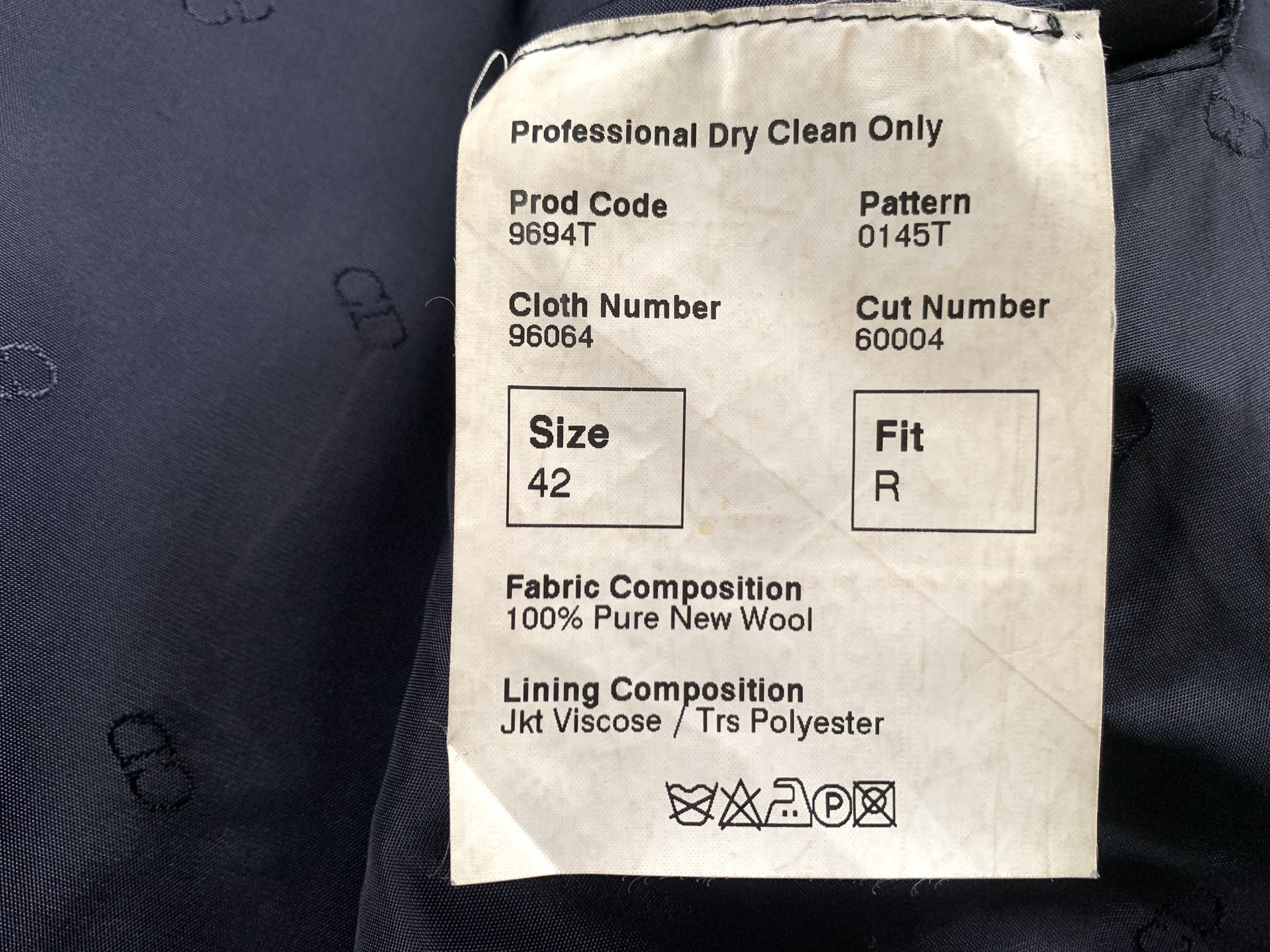 Christian Dior Monsieur Christian Dior Vintage Navy Blue Wool Stripe Blazer Size 42R - 10 Thumbnail