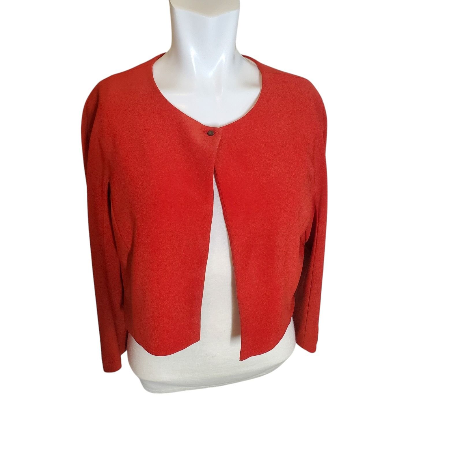 Joseph Ribkoff Joseph Ribkoff Vintage Cropped Jacket Ponte Cardigan Jacket Size XL / US 12-14 / IT 48-50 - 1 Thumbnail