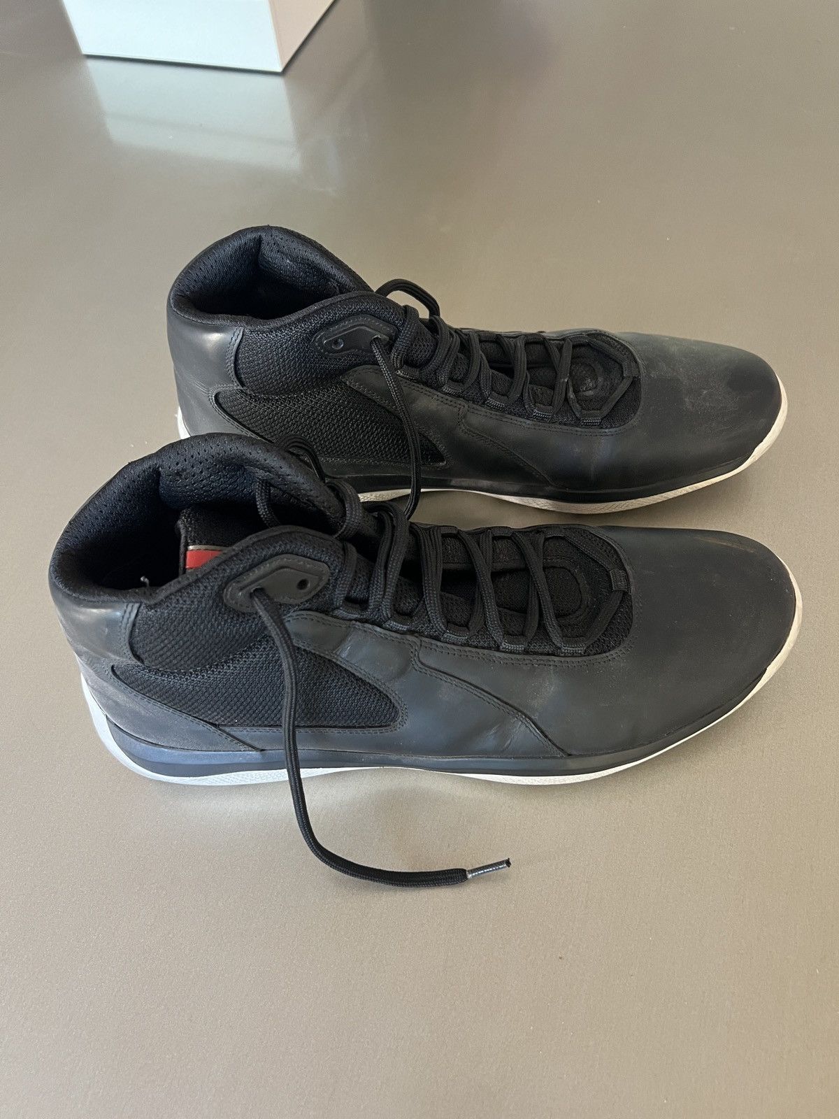 Prada Prada America’s Cup High-Top Sneakers – Men’s US 12 / EU 41 Size US 12 / EU 45 - 3 Thumbnail