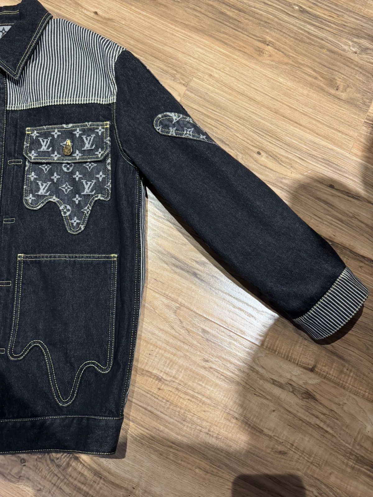 Louis Vuitton Louis Vuitton x Nigo Monogram Denim Jacket Size US S / EU 44-46 / 1 - 5 Thumbnail