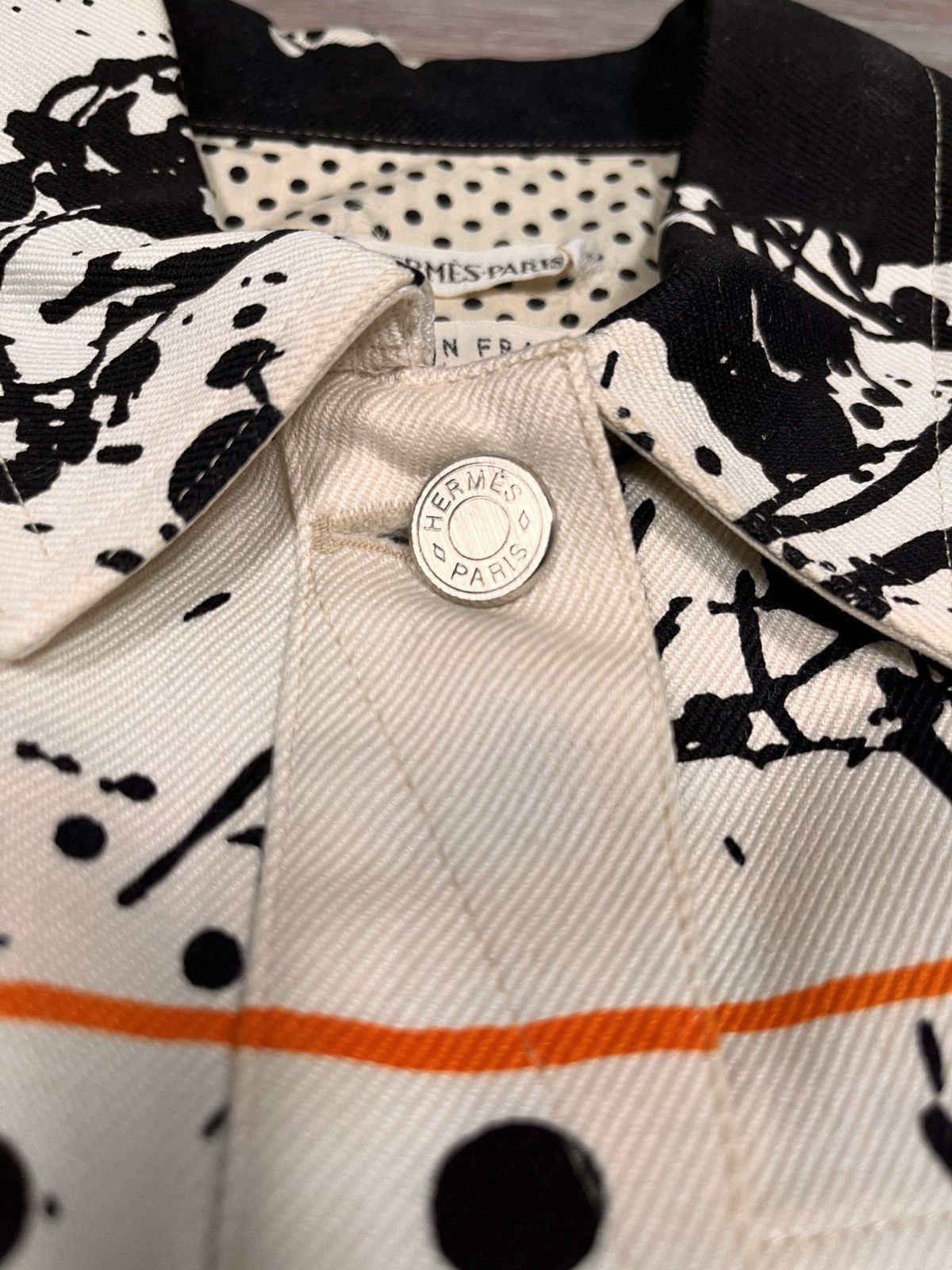 Hermes GRAIL Hermes by Margiela SS03 Chevel Surpise Denim Jacket Size US M / EU 48-50 / 2 - 4 Thumbnail