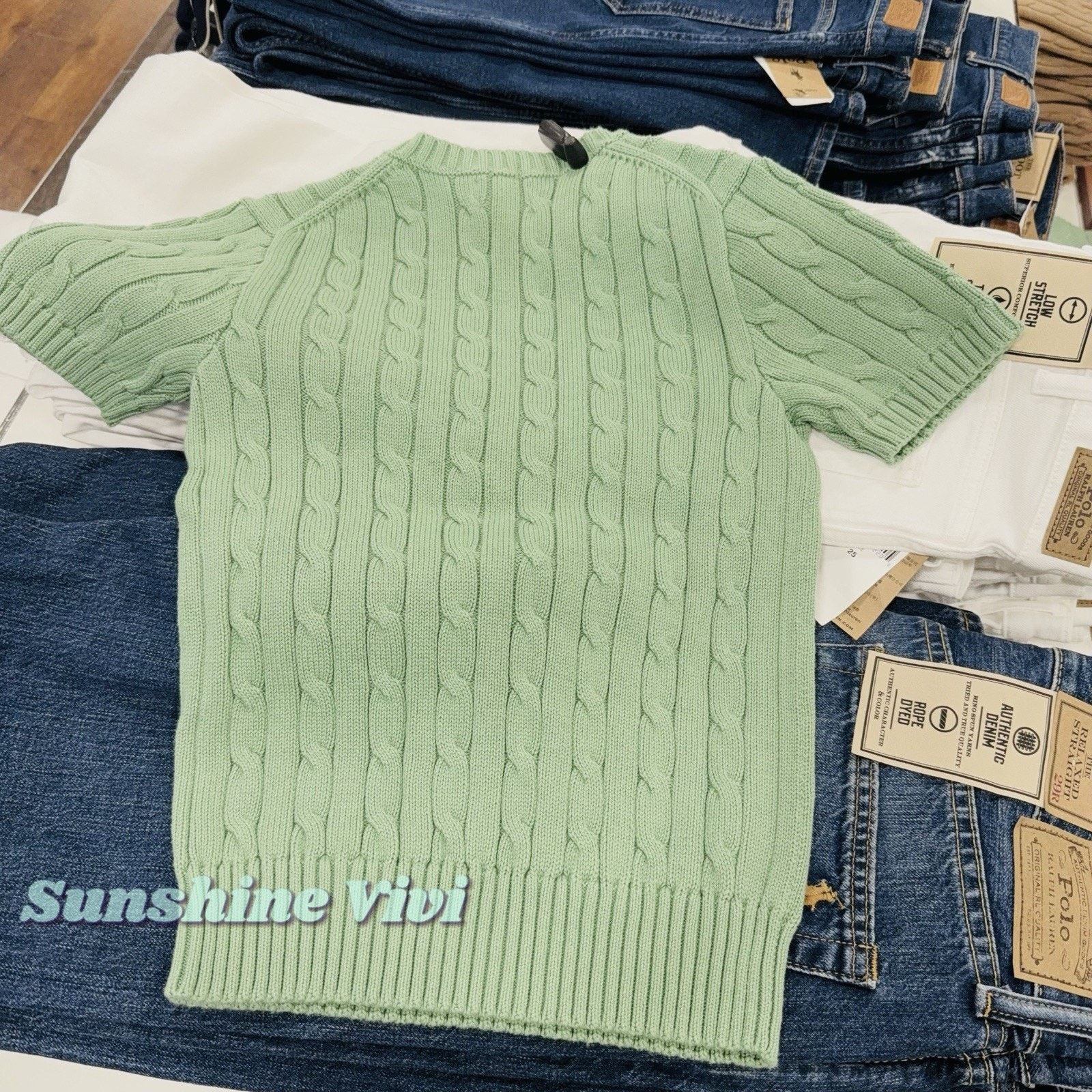 Polo Ralph Lauren NWT Polo Ralph Lauren Woman Cotton Short-Sleeve Sweater Size XS / US 0-2 / IT 36-38 - 5 Thumbnail