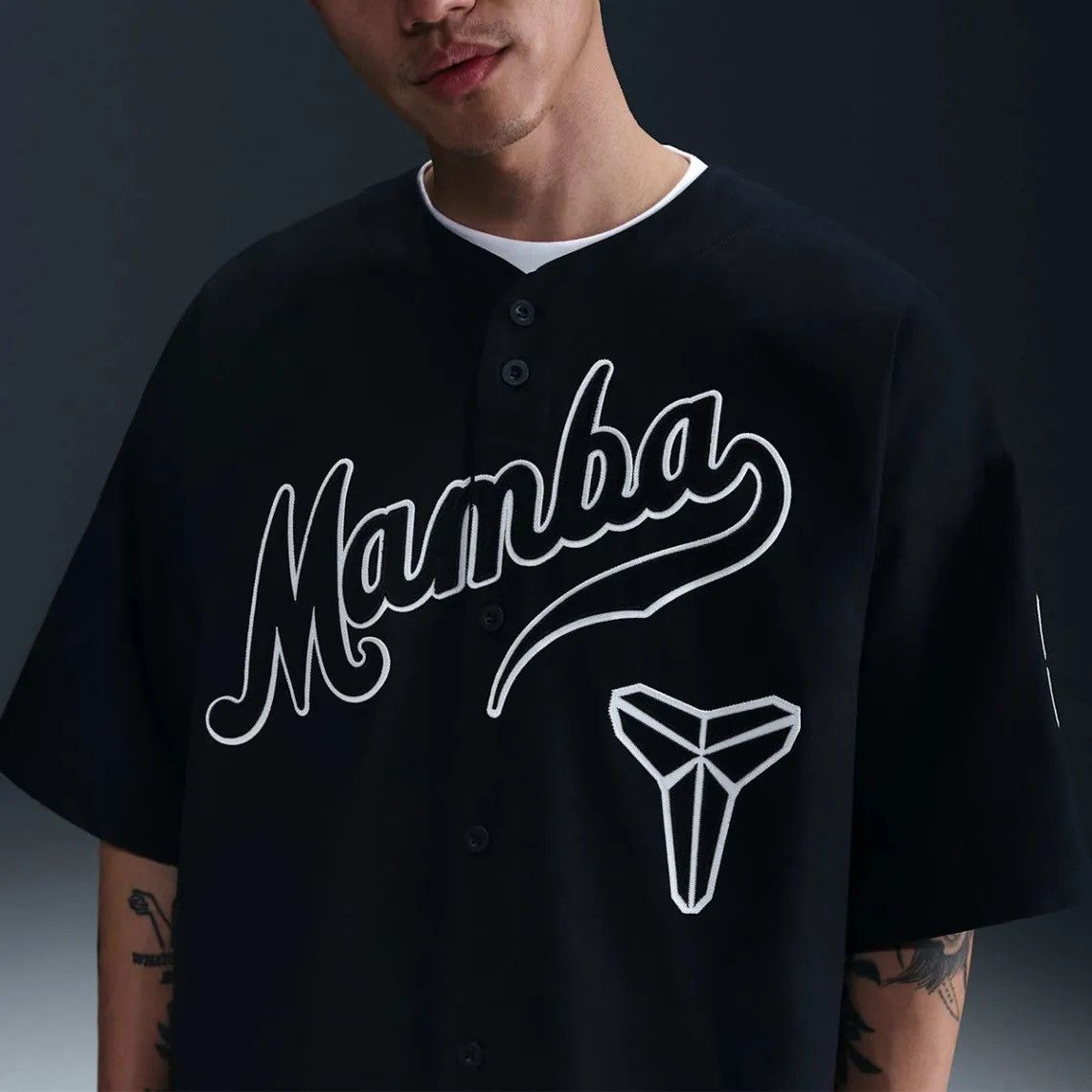 Nike Kobe Mamba Baseball Jersey Black Medium Size US M / EU 48-50 / 2 - 2 Thumbnail