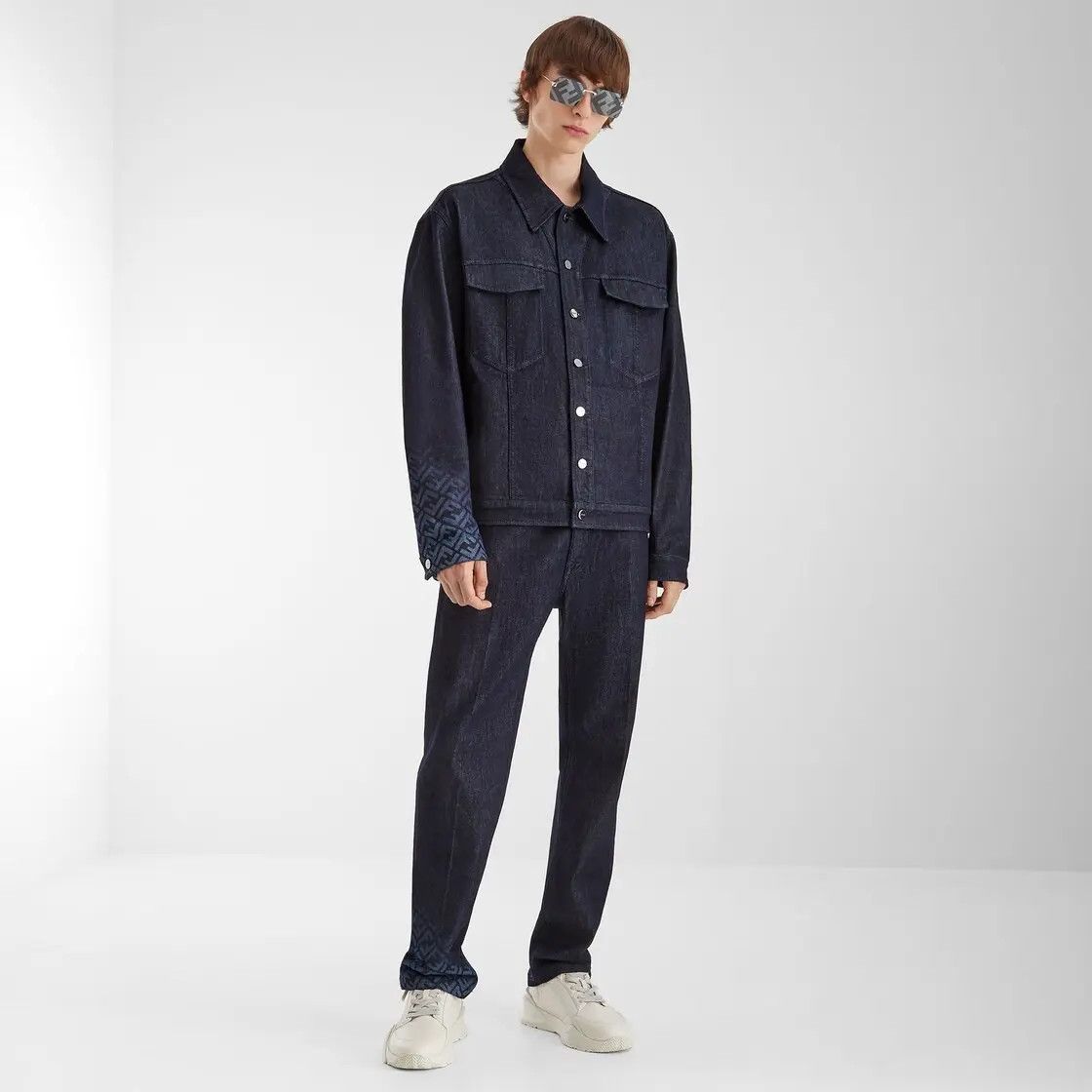 Fendi o1w1db10625 FW0428 Jacket in Dark Blue Size US L / EU 52-54 / 3 - 4 Thumbnail