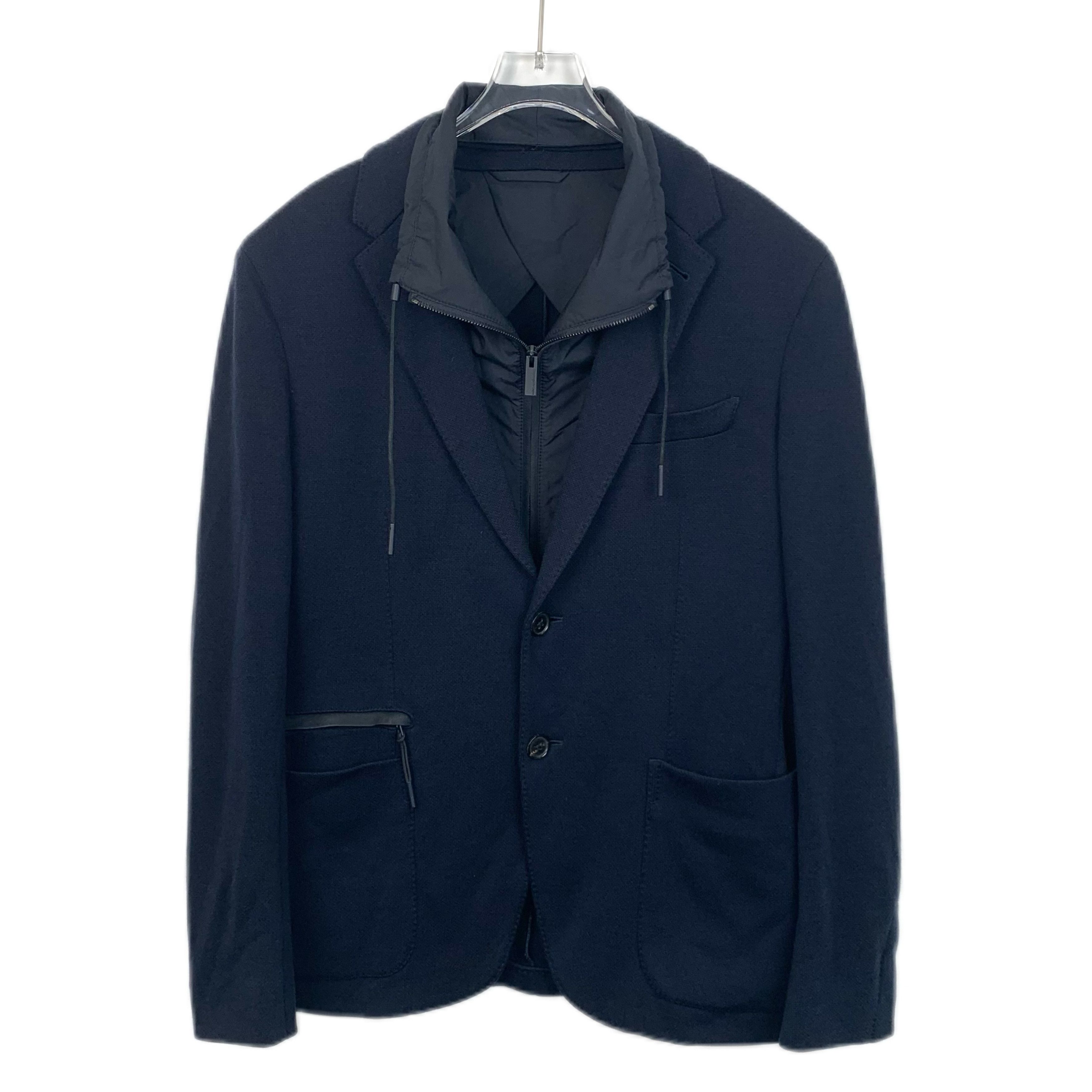 Ermenegildo Zegna Zegna Navy Wool Knit Blazer (Size L) Size 50L - 7 Thumbnail