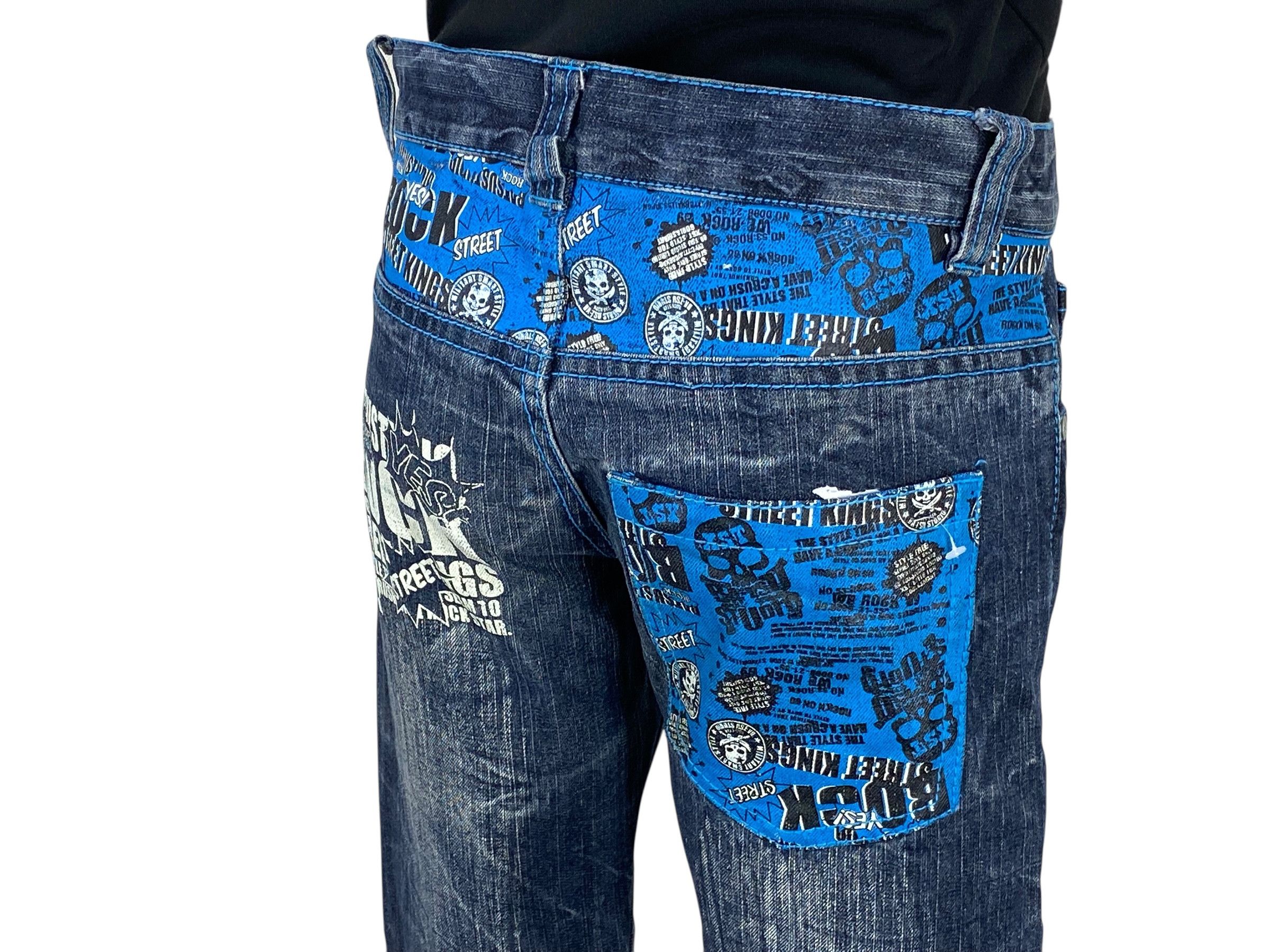 Japanese Brand Batsu Pants Casual Pants Skull Print Pants Size 26" / US 2 / IT 38 - 8 Thumbnail
