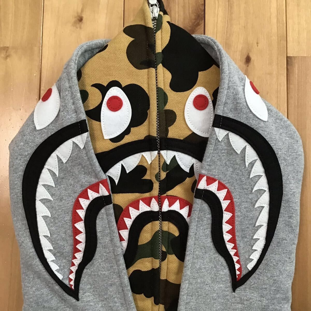 Bape BAPE Double Shark full zip hoodie 1st camo a bathing ape Size US S / EU 44-46 / 1 - 3 Thumbnail