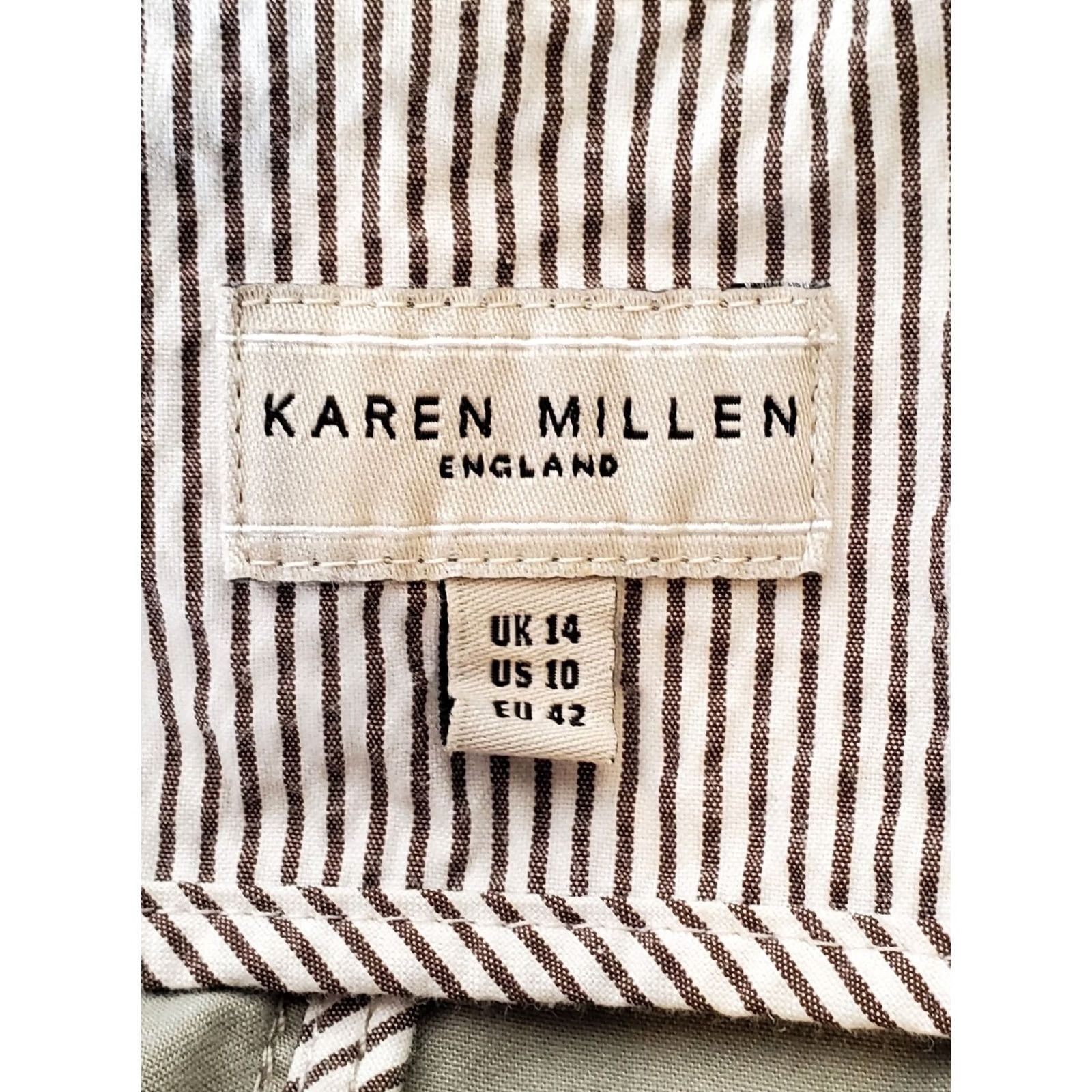 Karen Millen Karen Millen Utility Jacket Women's Size 10 Beige Cotton Twill Full Zip Biege Size L / US 10 / IT 46 - 6 Thumbnail