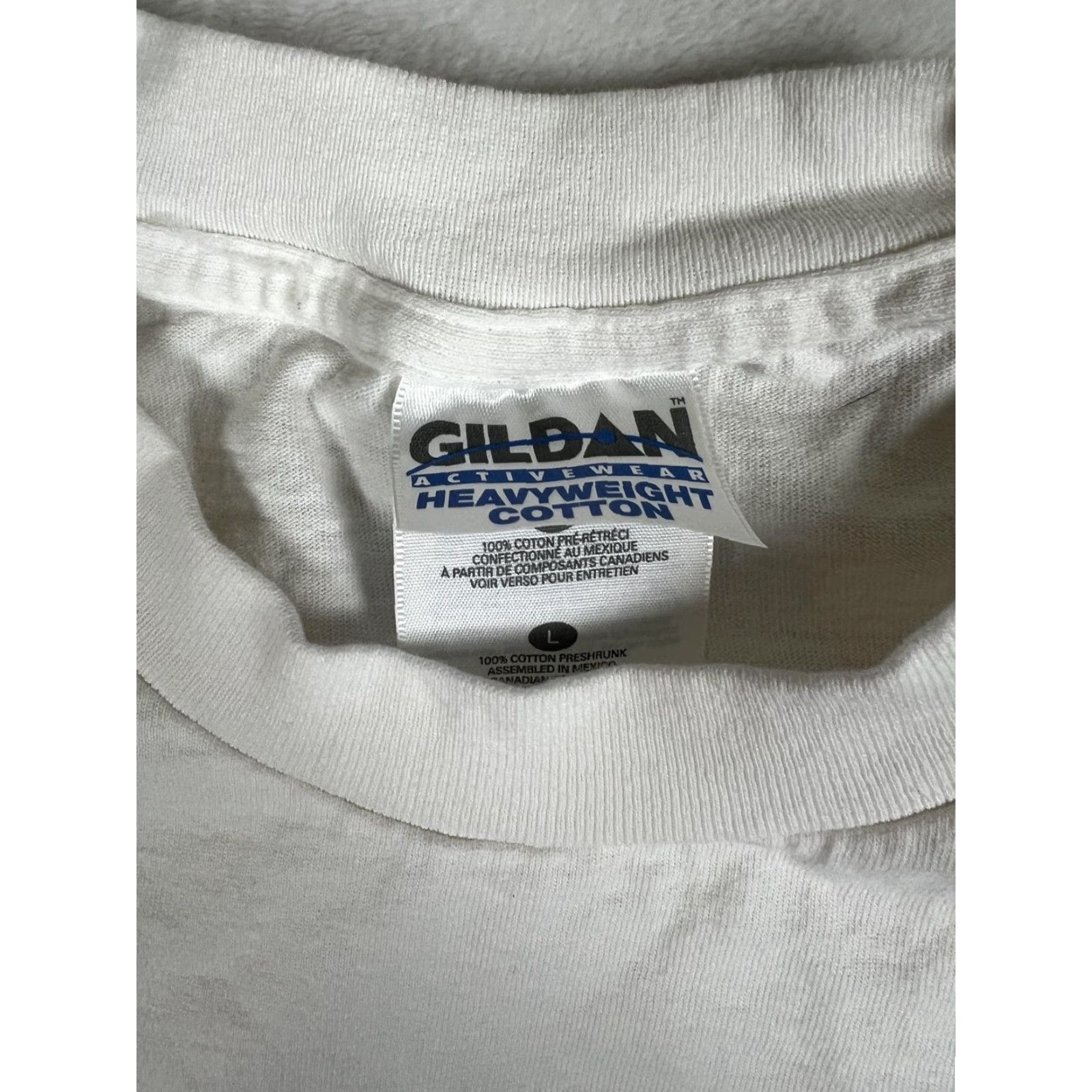 Gildan VINTAGE Carquest T-Shirt Mens Large White Logo Graphic 90s Racing Promotional 1997 Carquest Company Picnic Mens L Size US L / EU 52-54 / 3 - 3 Thumbnail