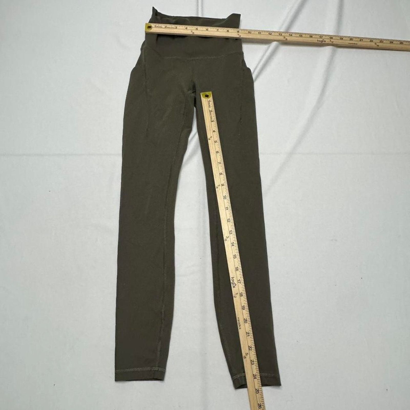 Lululemon Lululemon Wunder Under Leggings Carob Brown Size 2 Pockets Size 26" / US 2 / IT 38 - 3 Thumbnail