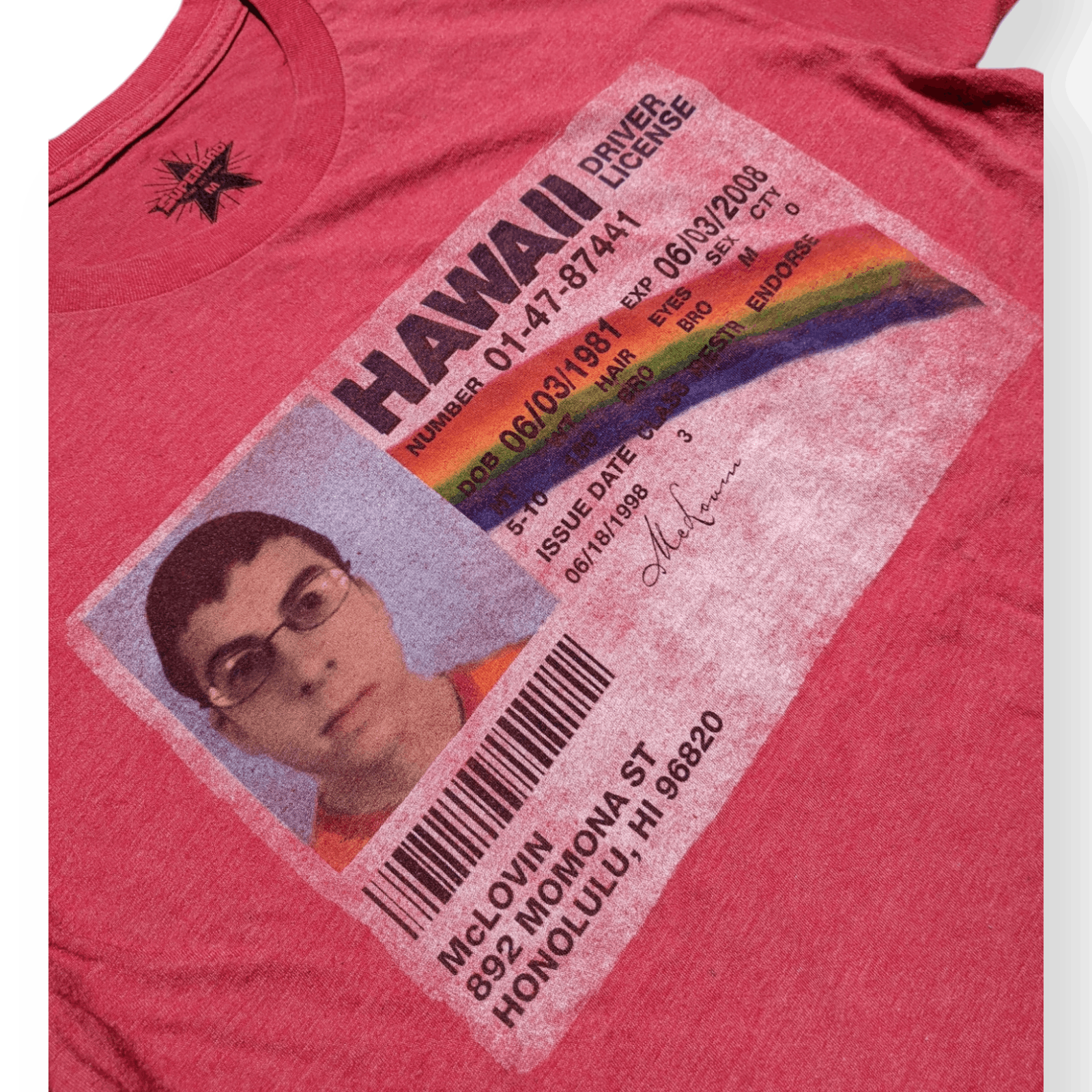 Mad Engine McLovin Driver License Super Bad Movie T shirt Size US M / EU 48-50 / 2 - 2 Thumbnail