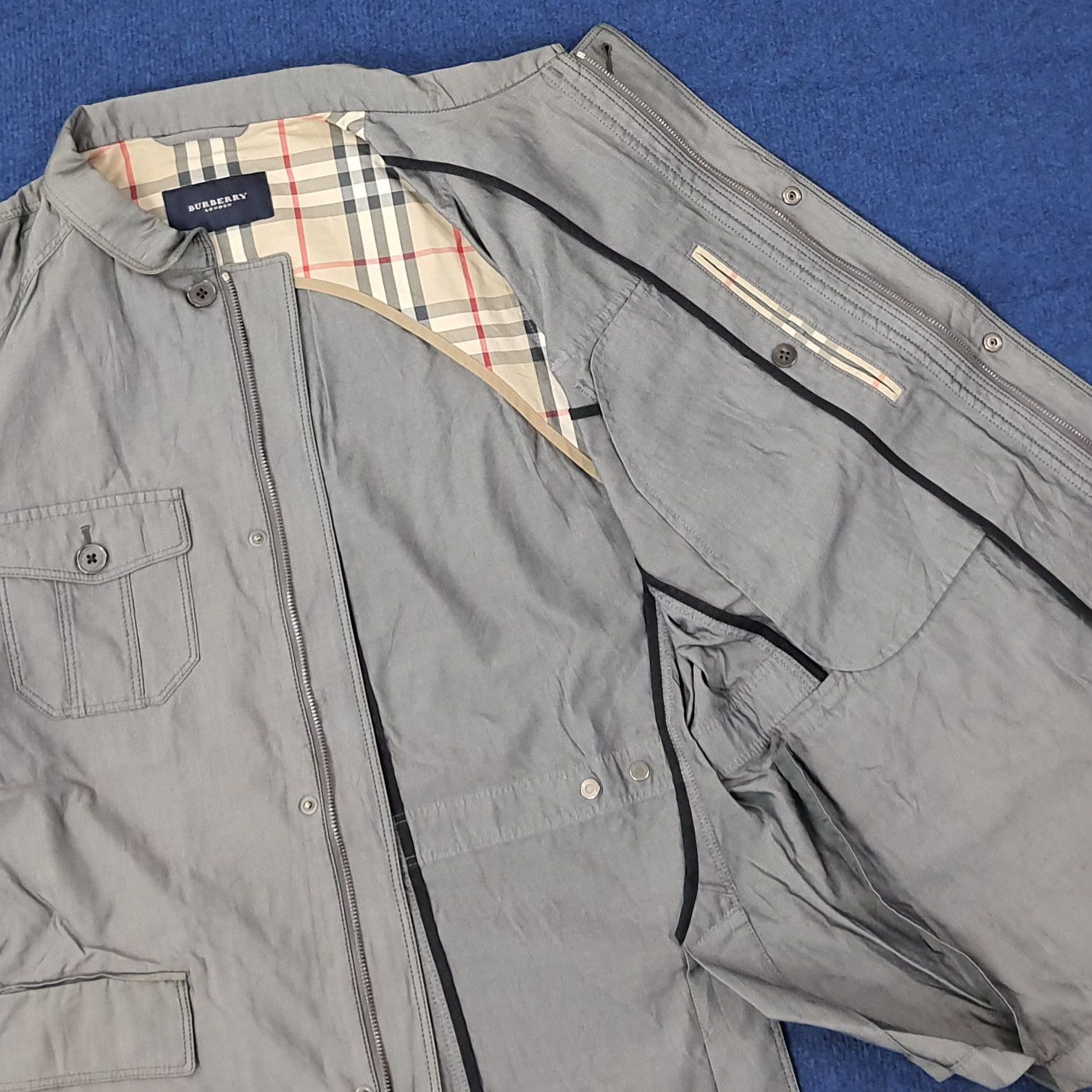 Burberry Vintage Burberry Nova Check Short Trench Coat C224N9 Size US M / EU 48-50 / 2 - 7 Thumbnail