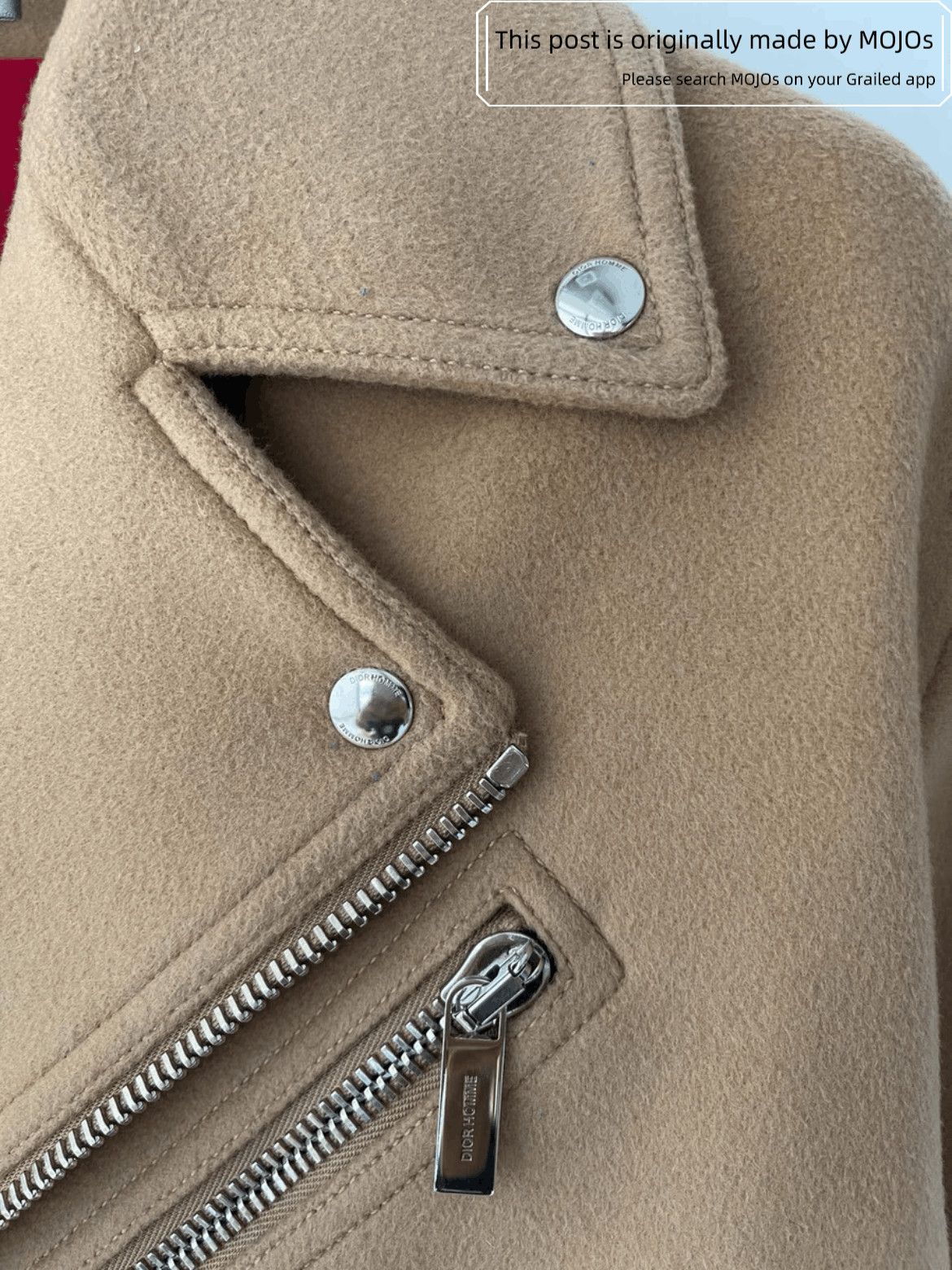 Dior Sz 44 Dior Homme 18AW Multi Zip Wool Coat Size US S / EU 44-46 / 1 - 4 Thumbnail