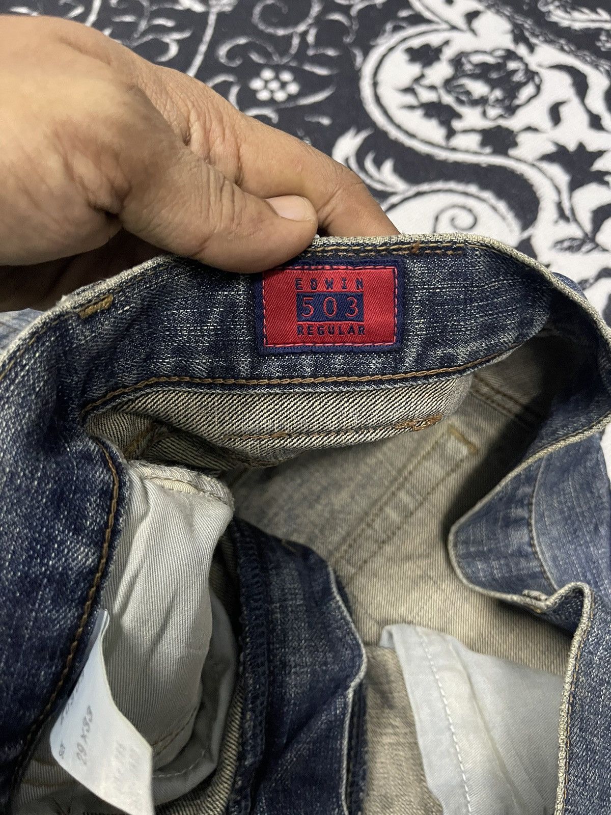 Edwin VINTAGE EDWIN 503 DISTRESSED JEANS 29x33 Size US 29 - 12 Thumbnail