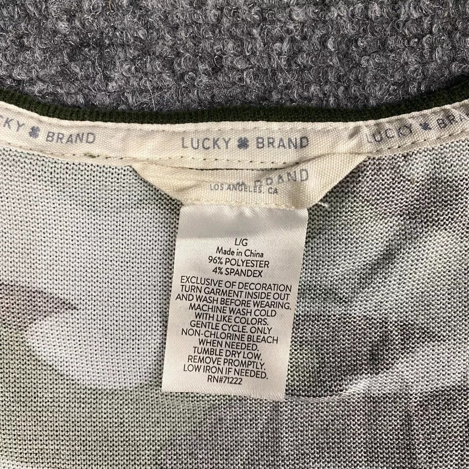 Lucky Brand Lucky Brand Tank Top Women's Large Casual Camouflage Size L / US 10 / IT 46 - 3 Thumbnail