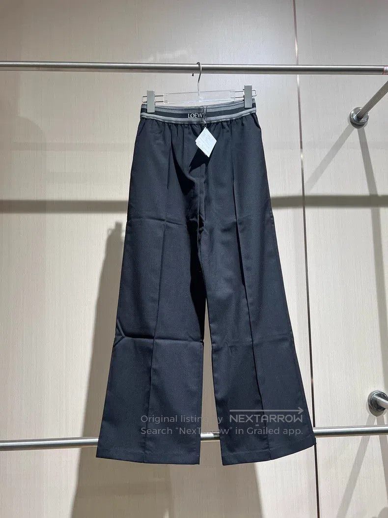 Loewe Loewe size XS Black Wool Wide Leg Pants Size 22" - 1 Thumbnail
