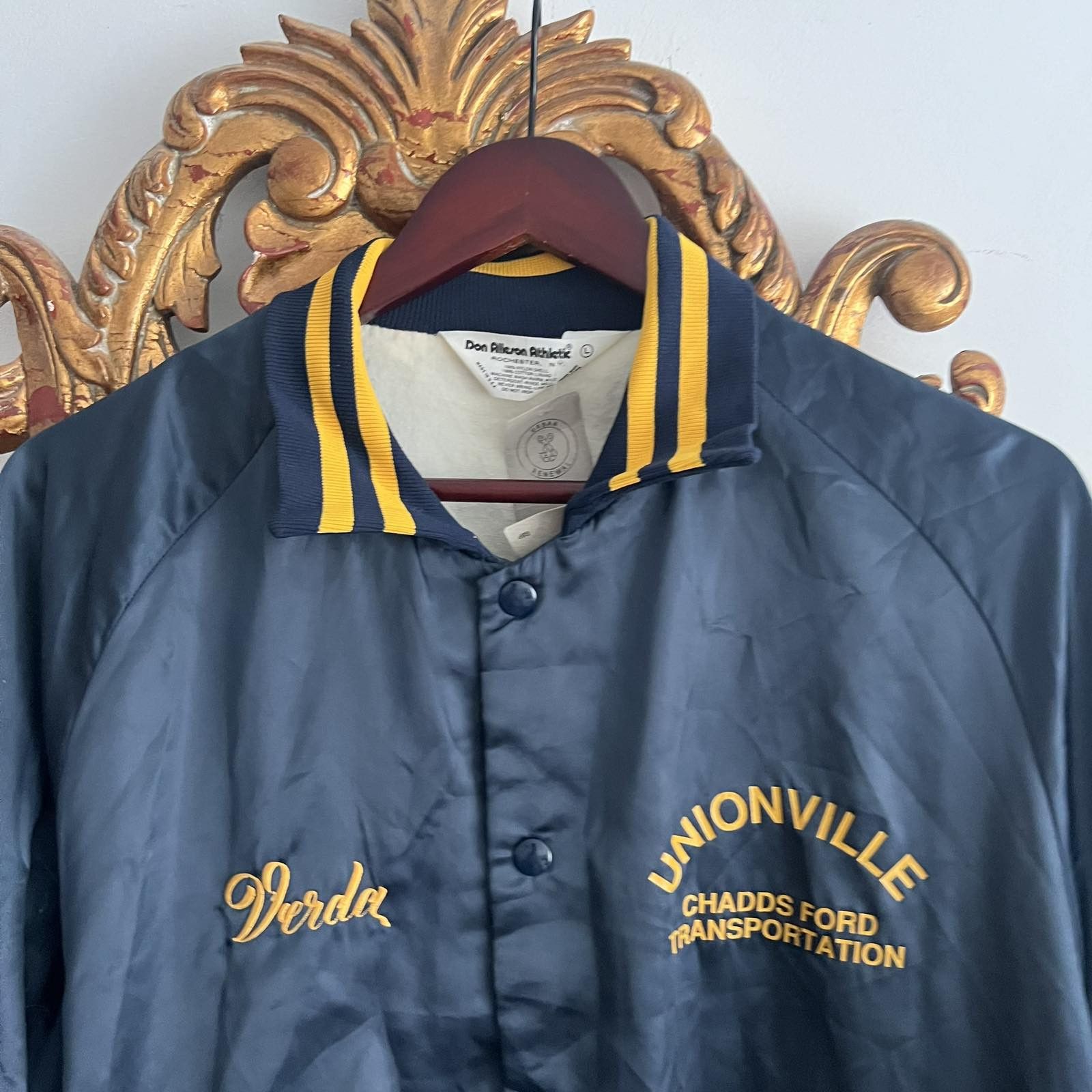 Other Vintage ASW Blue University Bomber Jacket Size Medium Size US M / EU 48-50 / 2 - 4 Thumbnail