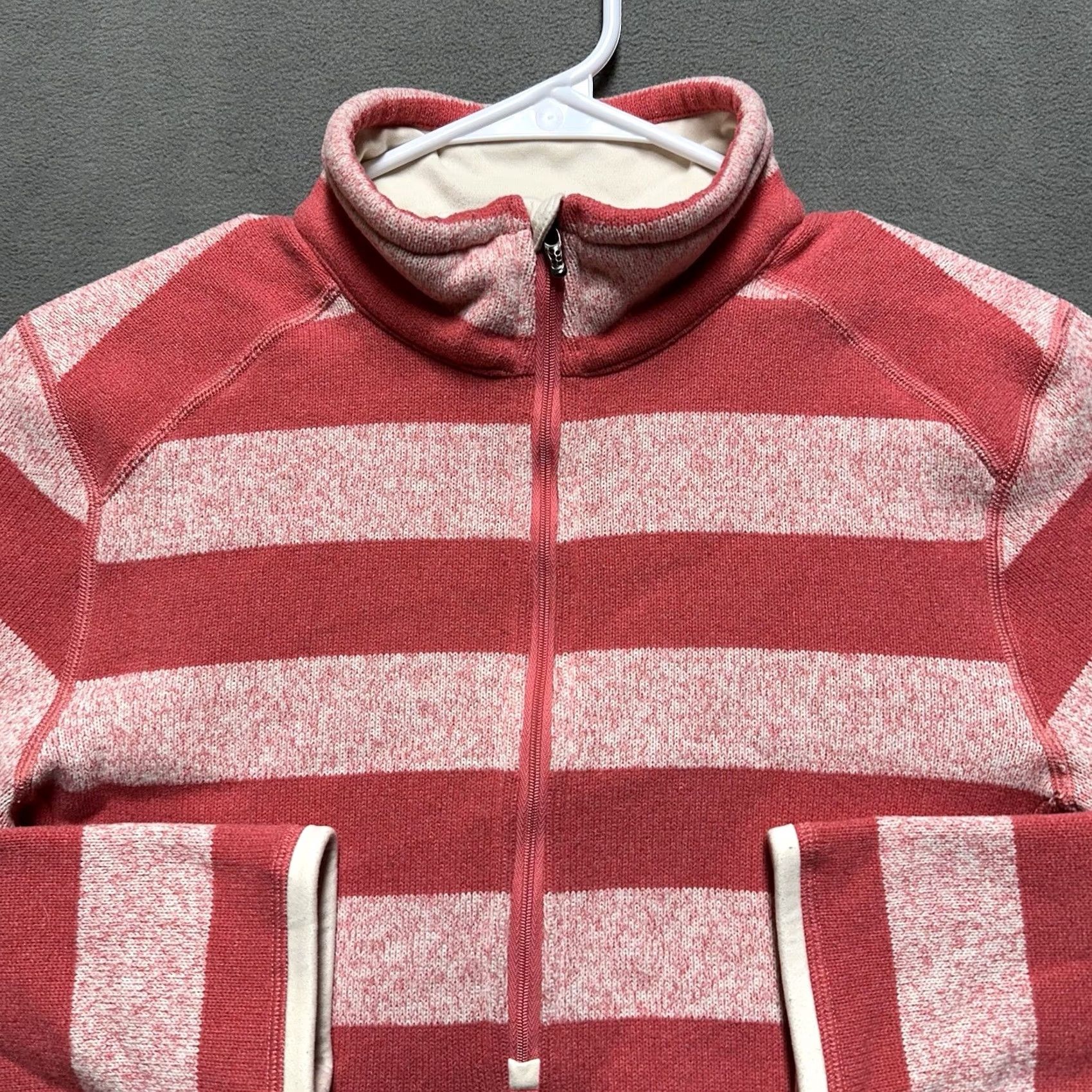 Patagonia Patagonia Better Sweater Womens Medium Pink Striped Pullover Fleece Size M / US 6-8 / IT 42-44 - 3 Thumbnail