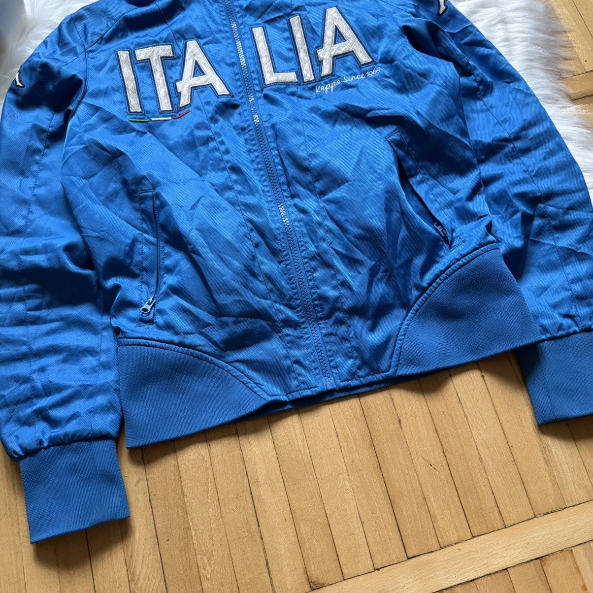 Kappa 📌Vintage Kappa ITALIA Big Logo FullZip Bloke Light Bomber Size M / US 6-8 / IT 42-44 - 11 Thumbnail