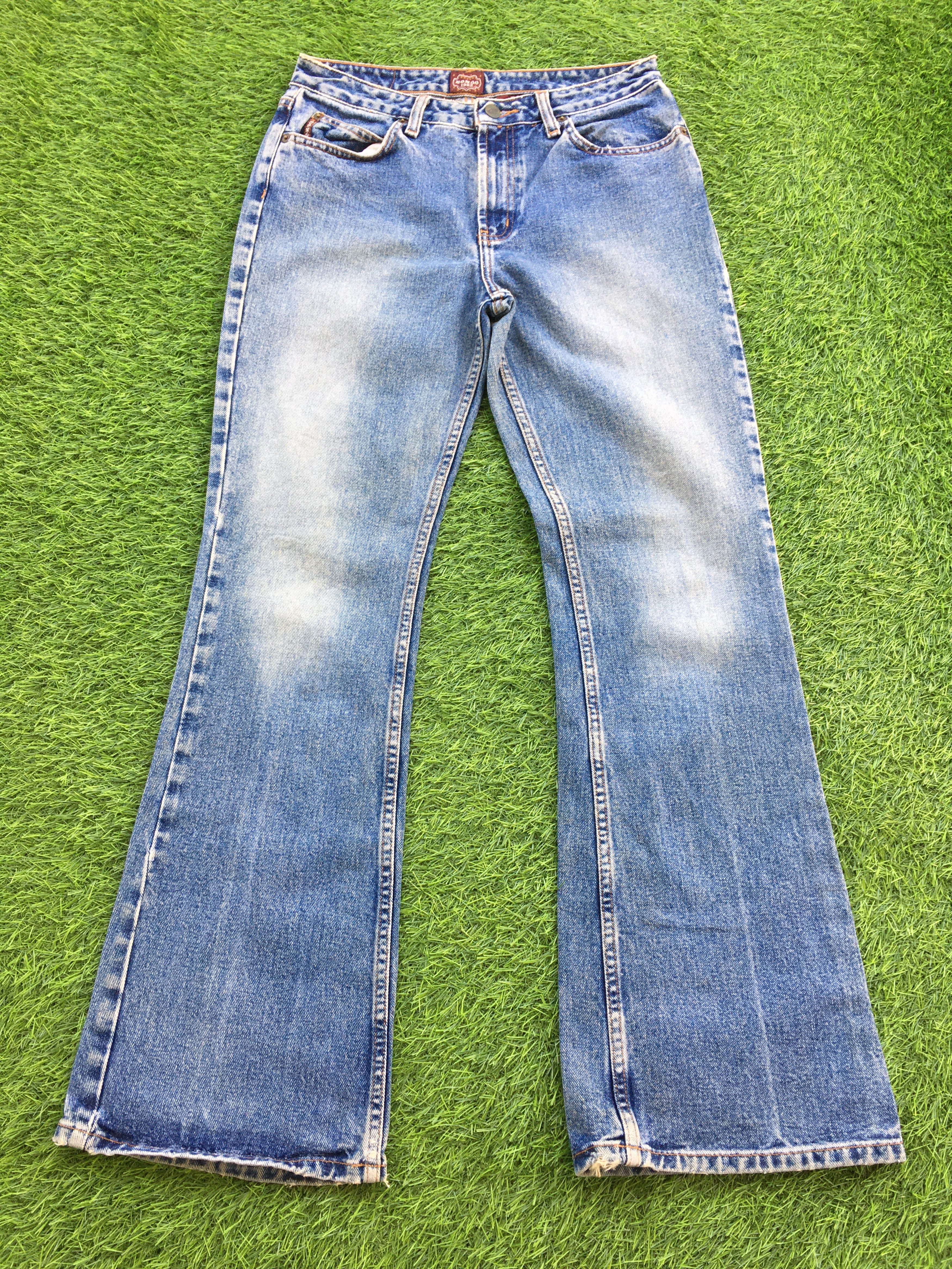 Designer × Jean × Vintage Bongo Low Waisted Flared Jeans D-1000 Size 26" / US 2 / IT 38 - 1 Thumbnail