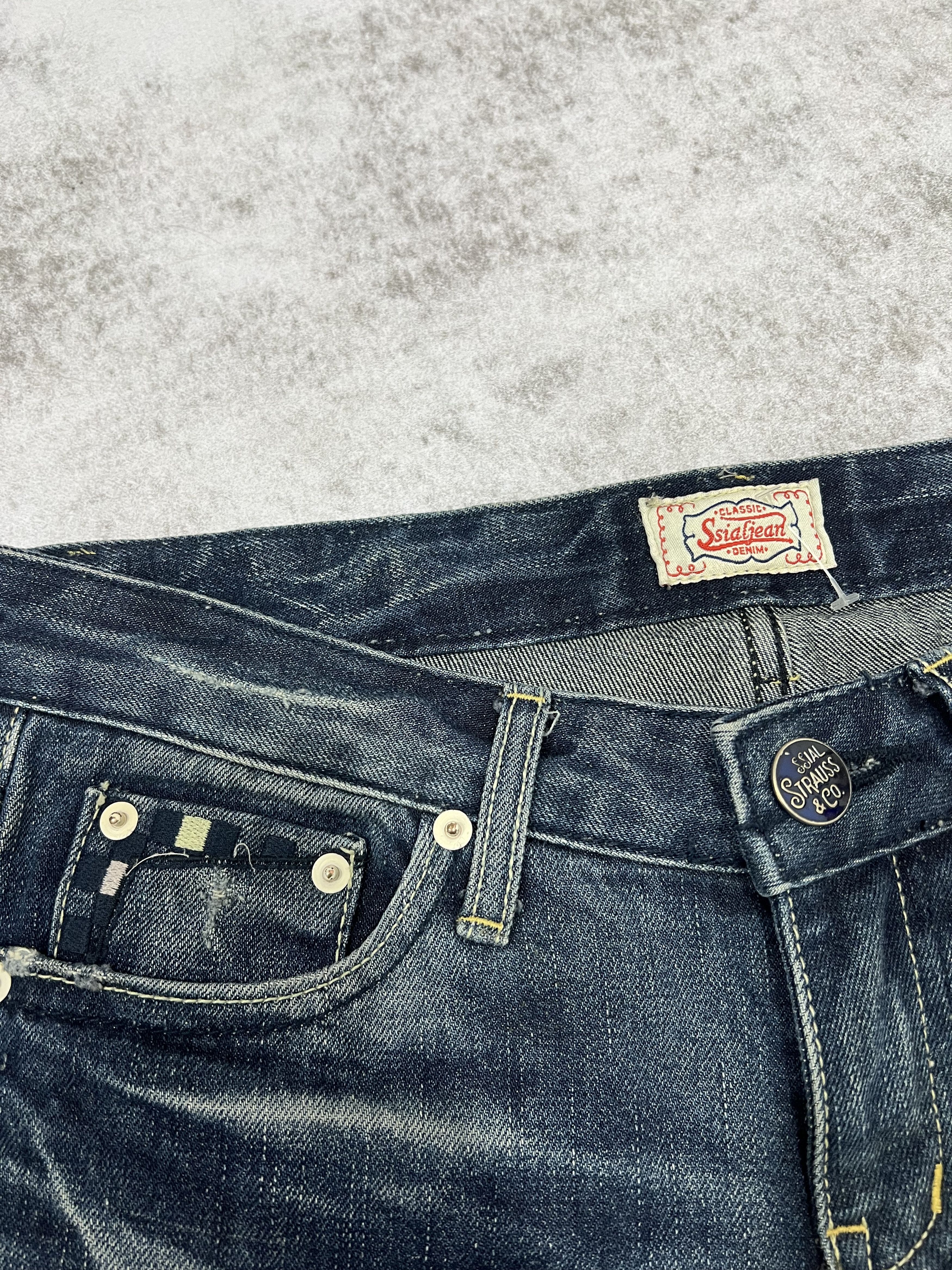Other 2000s ssial jeans acid wash flared denim pants y2k Size US 29 - 5 Thumbnail