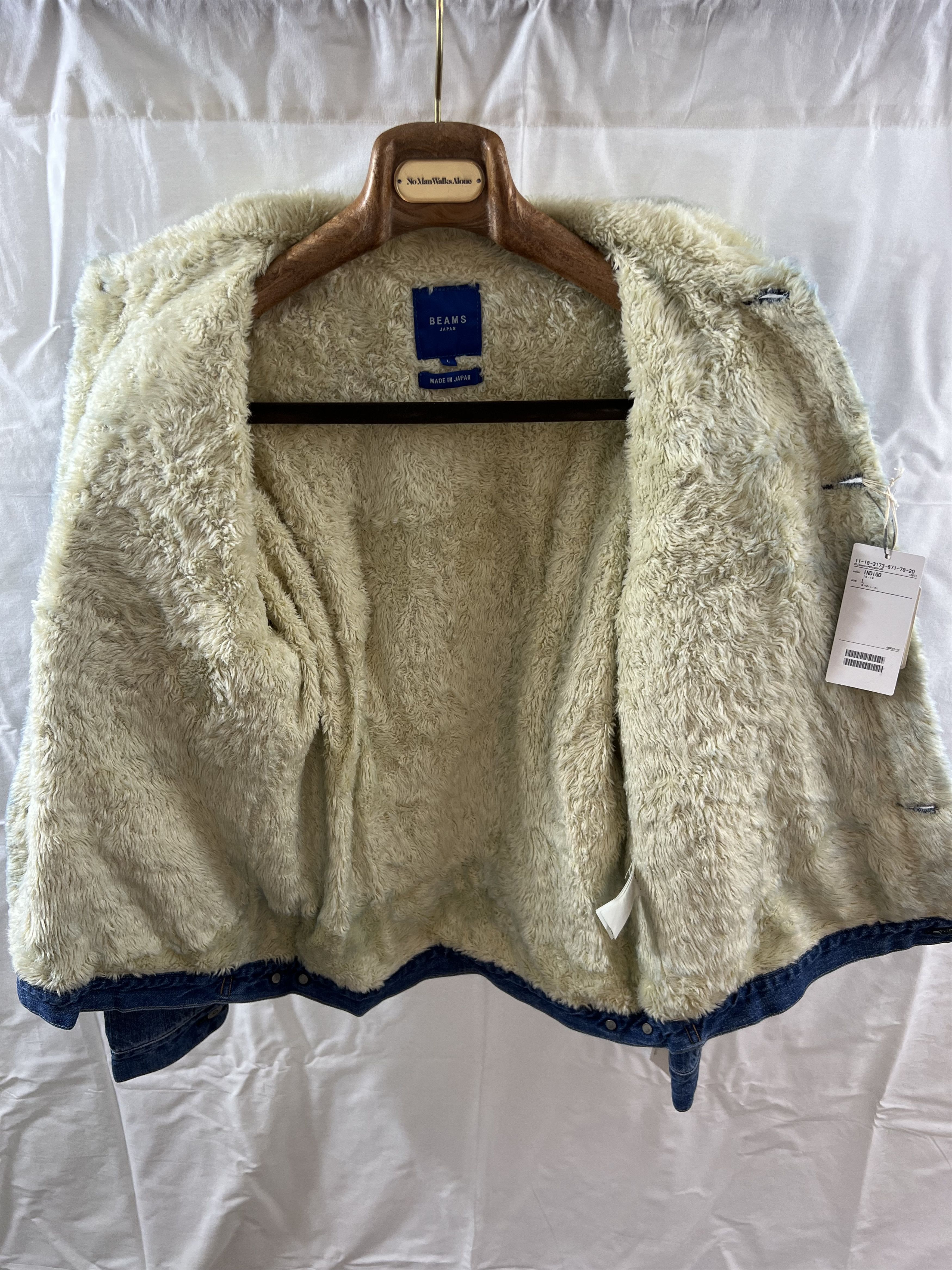 Beams Japan Beams Japan Denim Boa Jacket, Type II, Faux Shearling, JP L Size US M / EU 48-50 / 2 - 4 Thumbnail