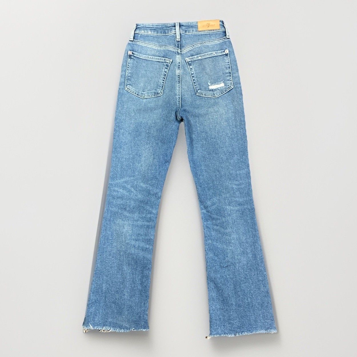 7 For All Mankind 7 For All Mankind Luxe Ultra High Rise Slim Kick Jeans Sz 24 Size 24" / US 00 / IT 34 - 2 Thumbnail