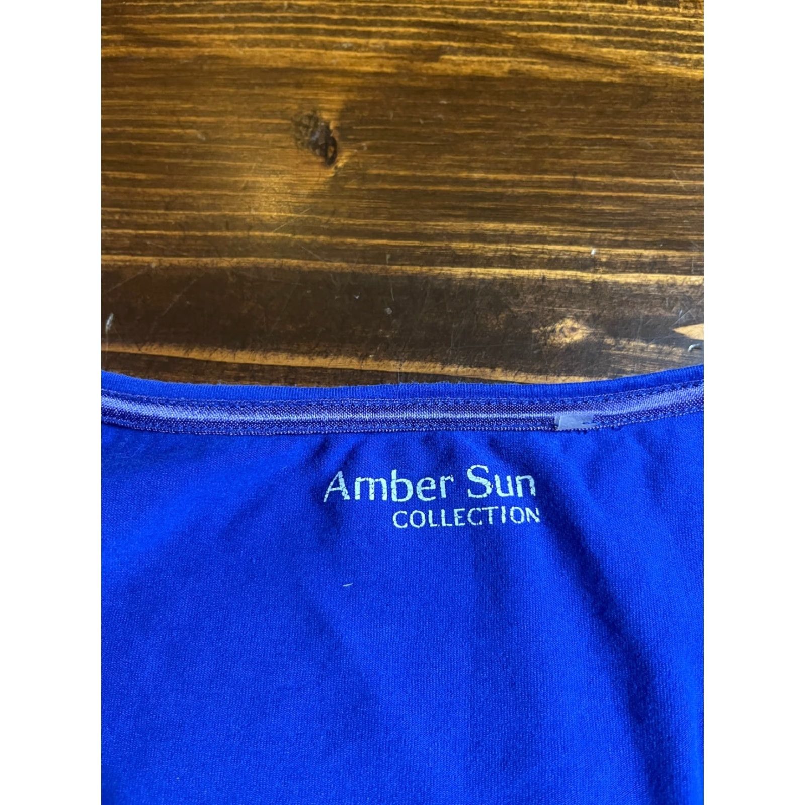 Vintage Amber Sun Tank Top Women's Small Blue Sleeveless Shirt Size S / US 4 / IT 40 - 5 Thumbnail