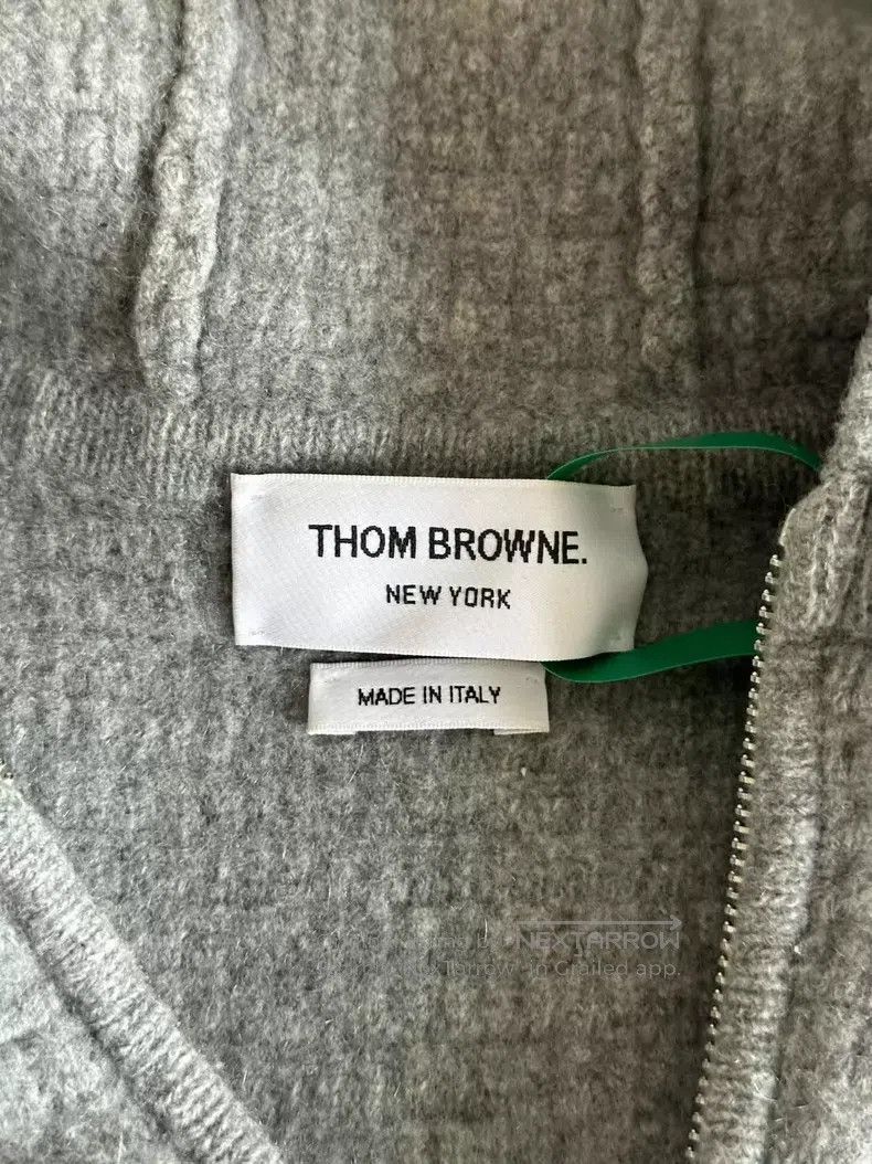 Thom Browne Thom Browne Wool Zip-Up Hoodie Size US L / EU 52-54 / 3 - 4 Thumbnail