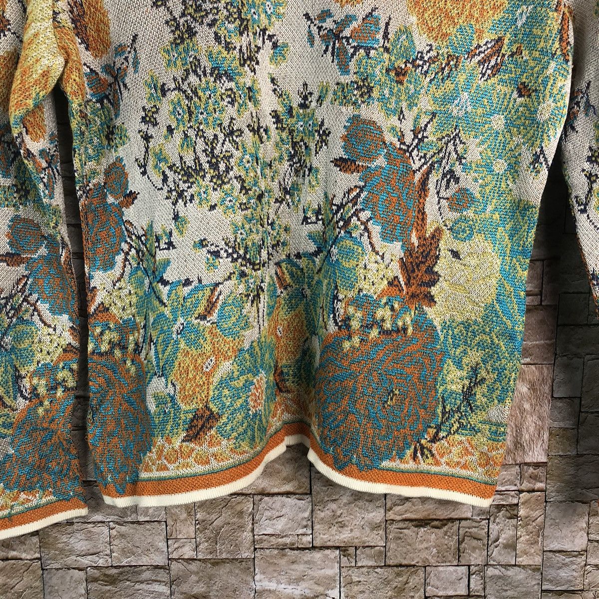 Japanese Brand × Vintage Castle Berry Orange art vintage Knitwear #A211 Size S / US 4 / IT 40 - 6 Thumbnail
