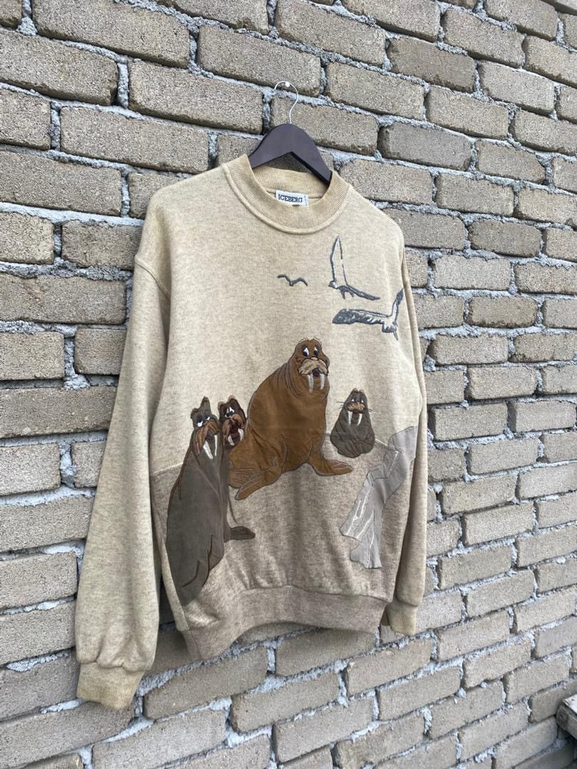 Iceberg Iceberg Walrus Overprint Sweatshirt Size US M / EU 48-50 / 2 - 3 Thumbnail