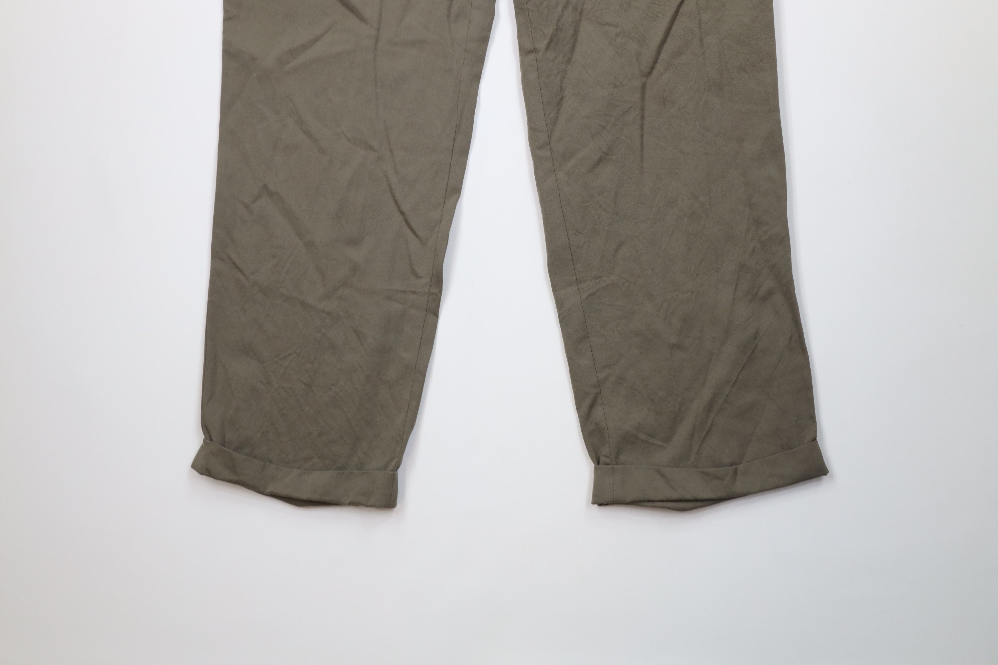 Brooks Brothers Vintage 90s Brooks Brothers Cuffed Wide Leg Chino Pants Size US 36 / EU 52 - 4 Thumbnail