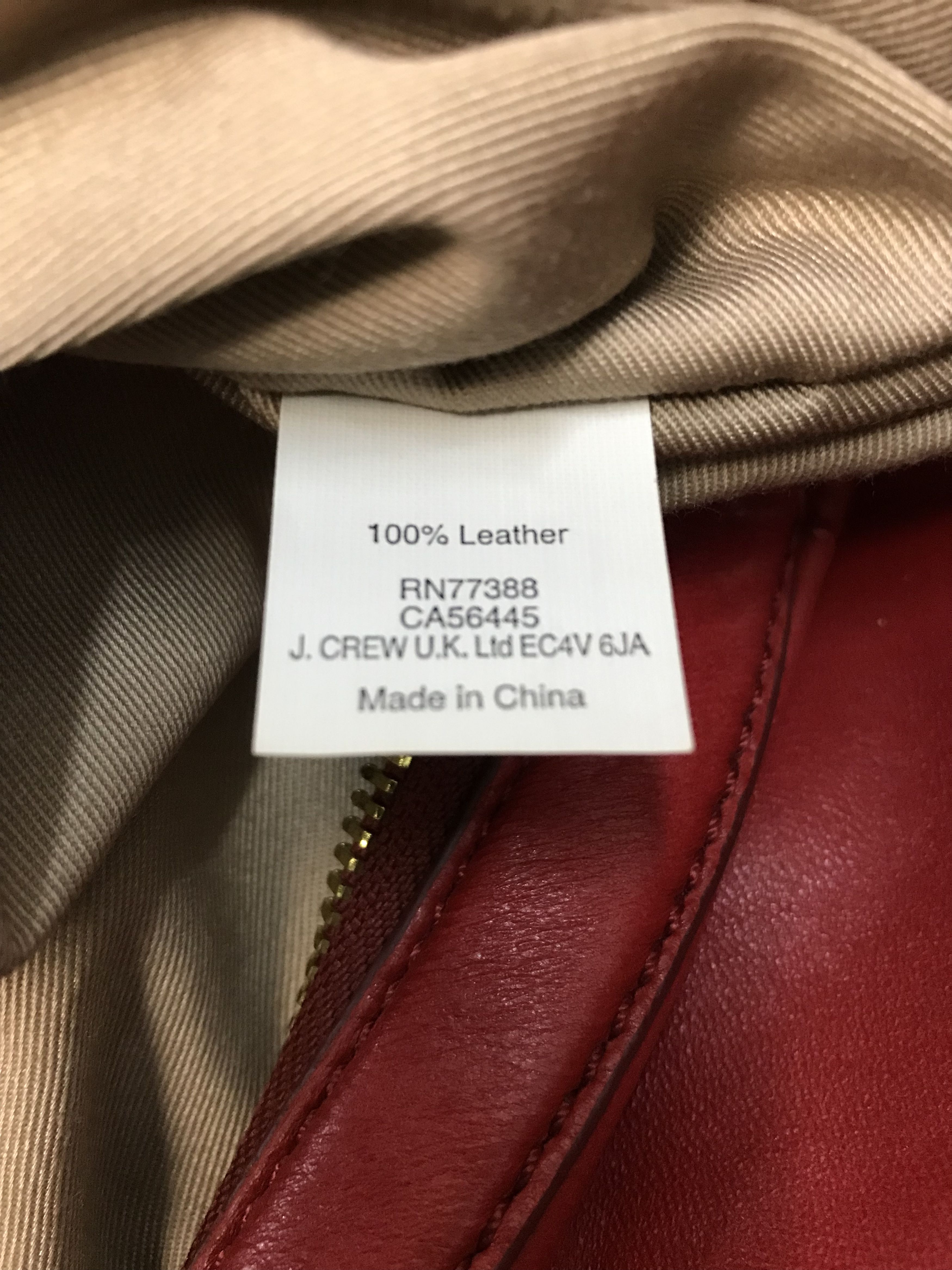 J.Crew J.Crew Cross Body Leather Red Hobo Bag Size ONE SIZE - 12 Thumbnail