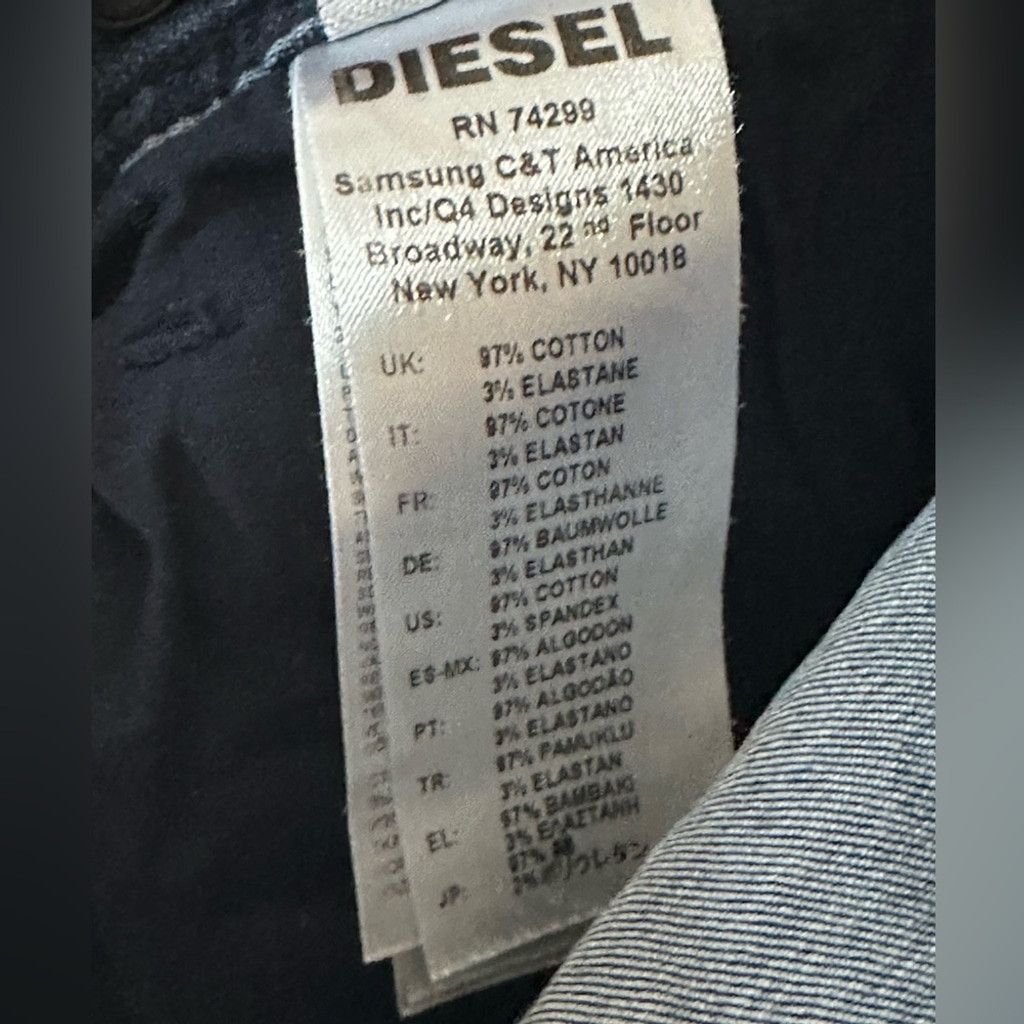 Diesel DIESEL Sleenker SLIM SKINNY Jean Blue Kids Boys Youth 16Y. Size 38" / US 16 / IT 52 - 11 Thumbnail