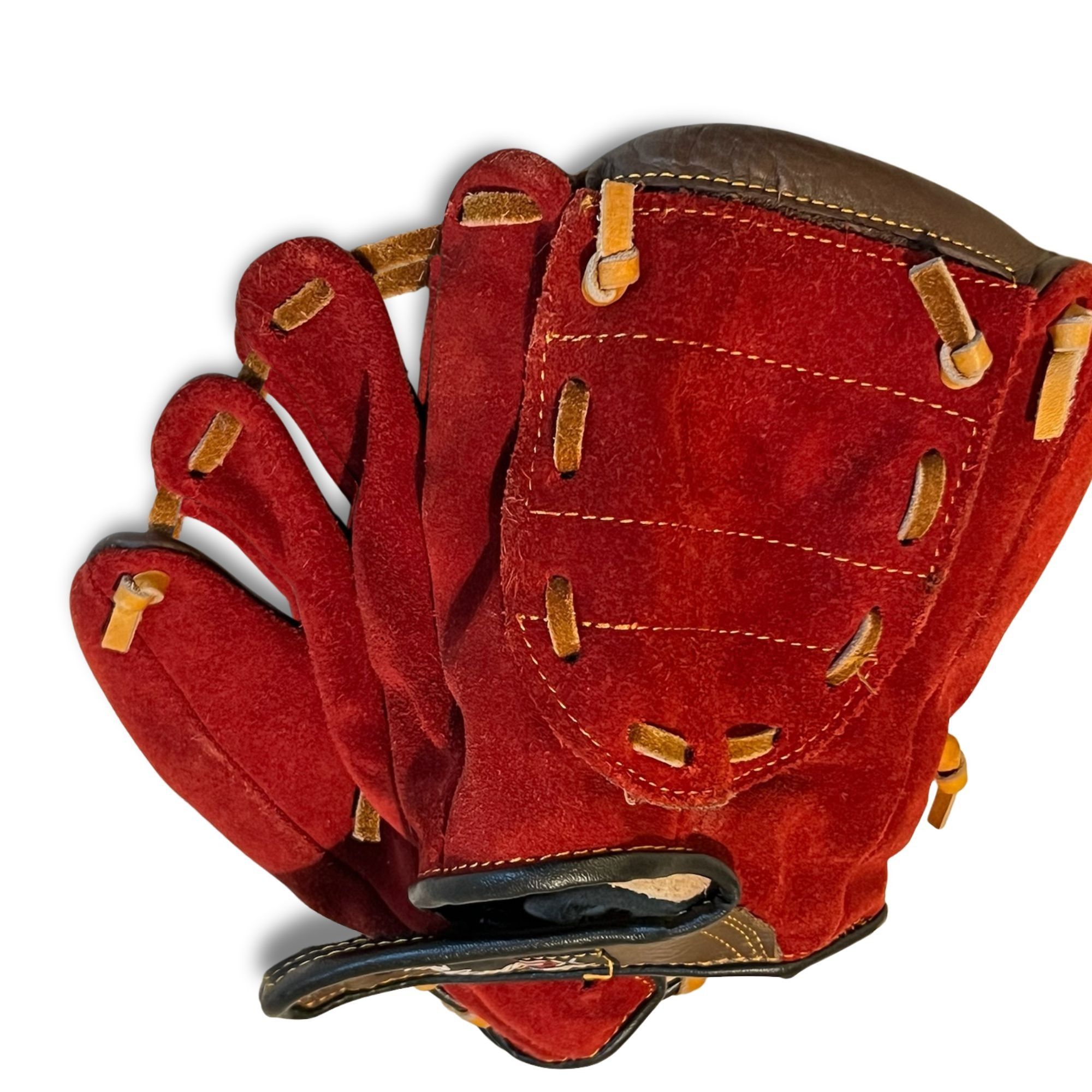 Other Palomares A1 Baseball Fielding Glove Genuine Leather Red/Bro Size ONE SIZE - 4 Thumbnail