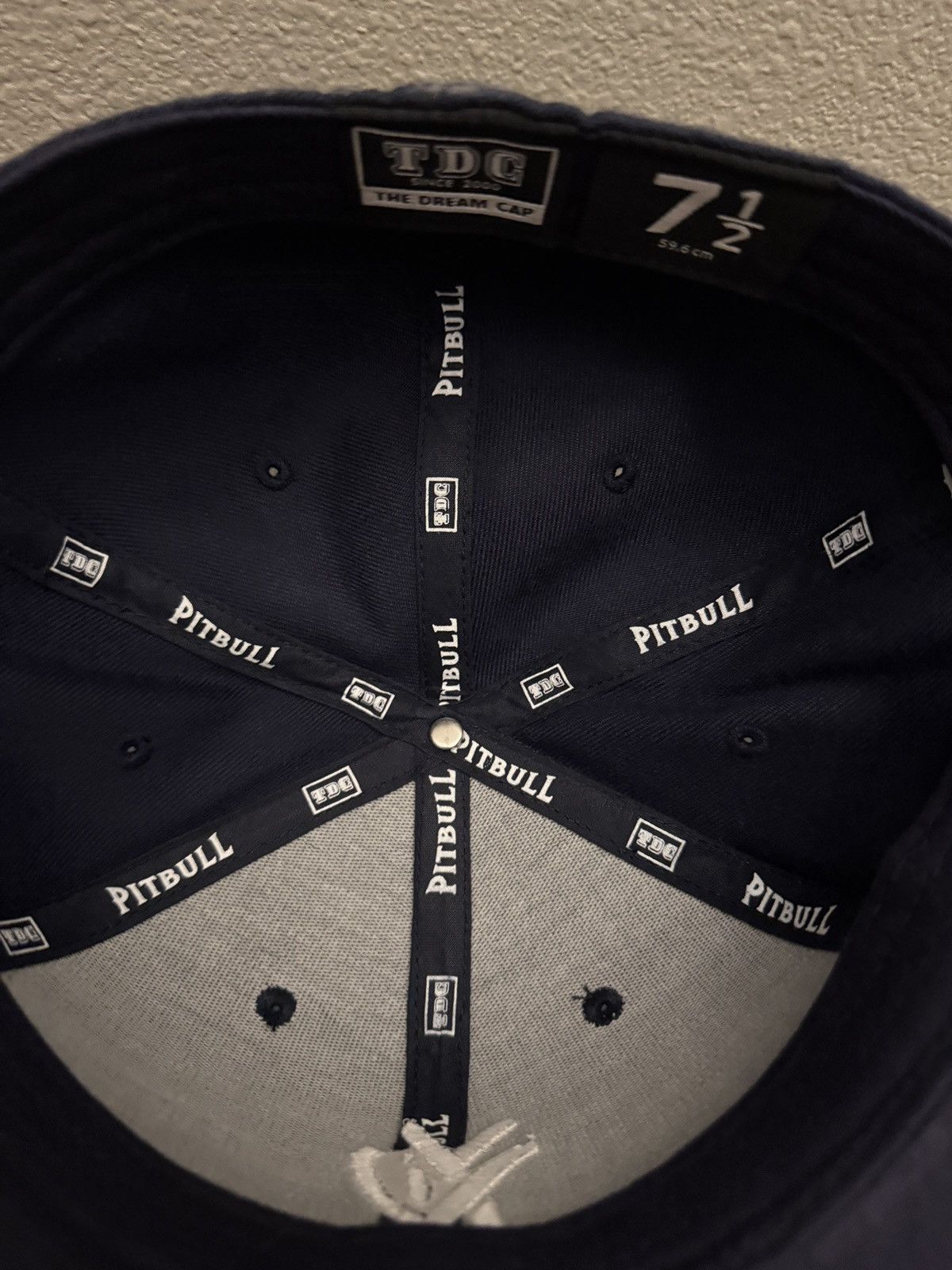 Playboi Carti Yvl fitted hat navy blue Size ONE SIZE - 3 Thumbnail