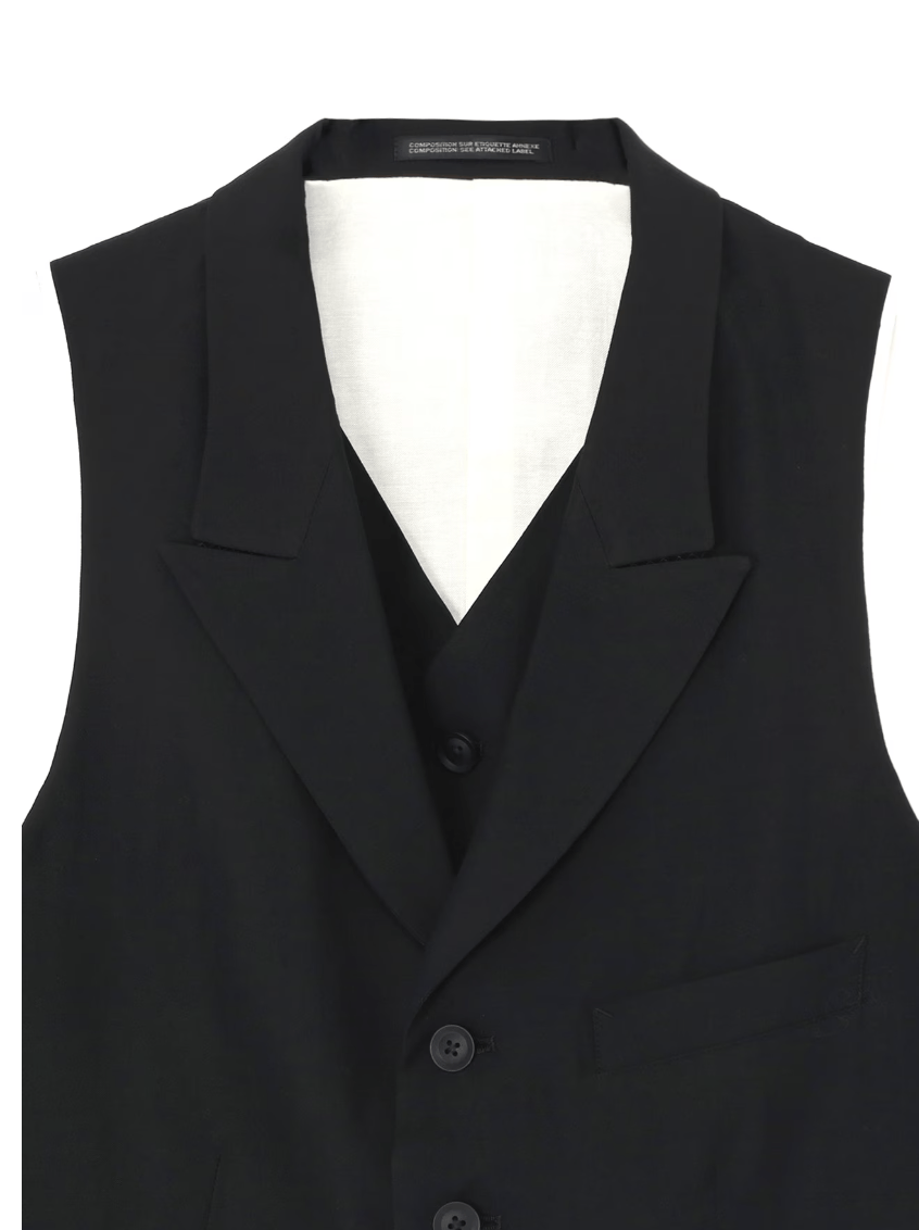 Yohji Yamamoto Yohji Yamamoto Pour Homme - FRONT DOUBLE VEST Size US L / EU 52-54 / 3 - 12 Thumbnail