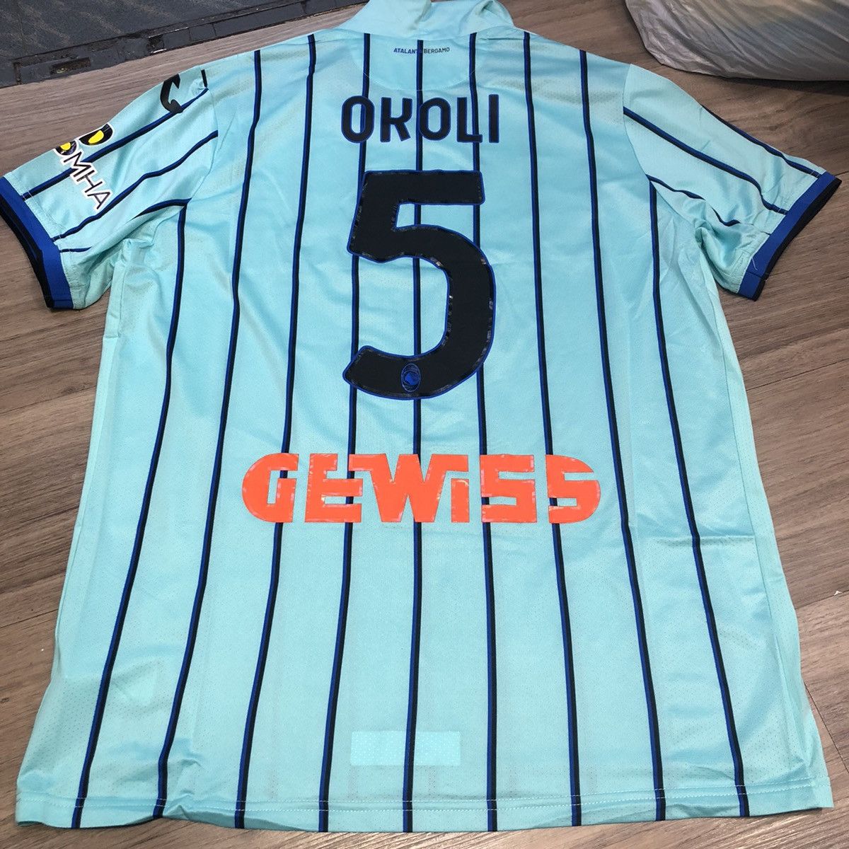 Joma RARE Atalanta 22/23 Match issued/worn away shirt #5 okoli Size US XL / EU 56 / 4 - 2 Thumbnail