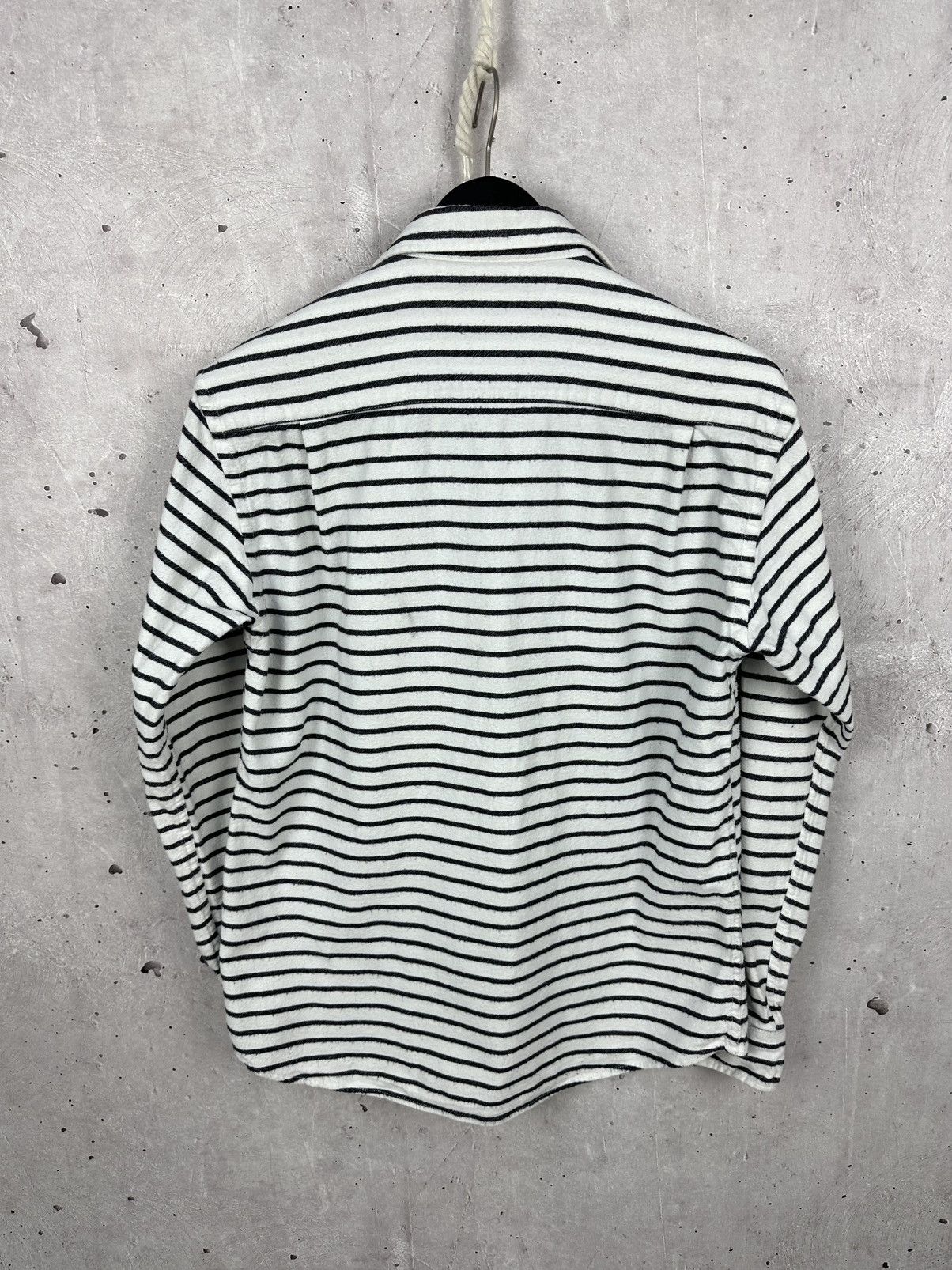 Global Work × Japanese Brand × Vintage Global Work Flannel Stripped Men's Long Sleeve Shirt Size US M / EU 48-50 / 2 - 7 Thumbnail