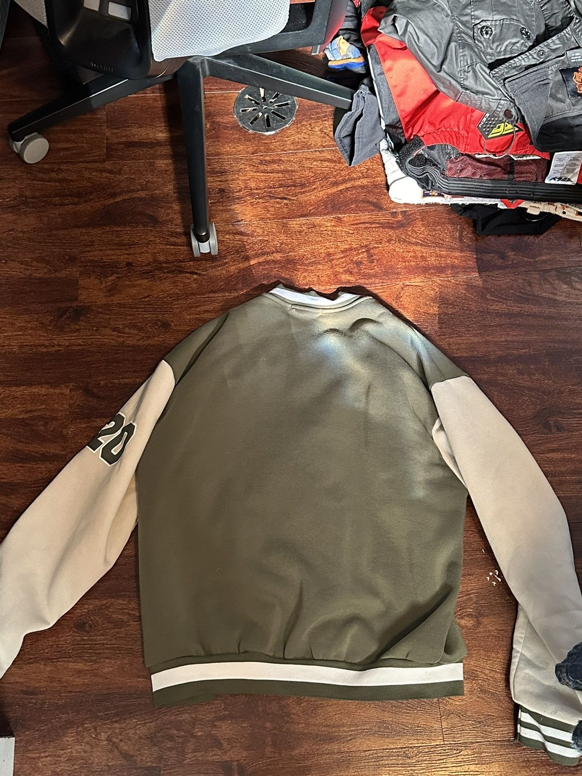 Vintage Green Varsity Jacket Size US M / EU 48-50 / 2 - 5 Thumbnail
