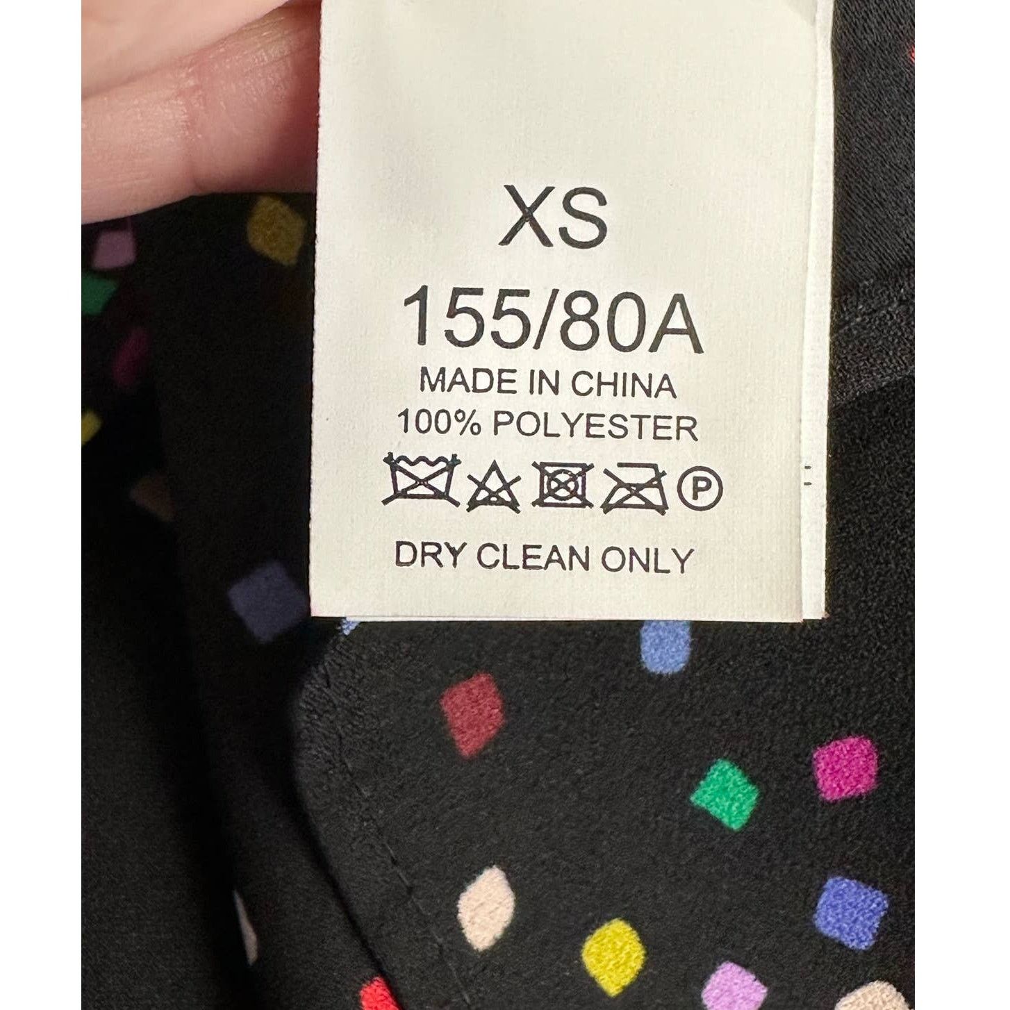 Kate Spade Kate Spade Black Confetti Cheer Short Sleeves Blouse size XS Size XS / US 0-2 / IT 36-38 - 4 Thumbnail