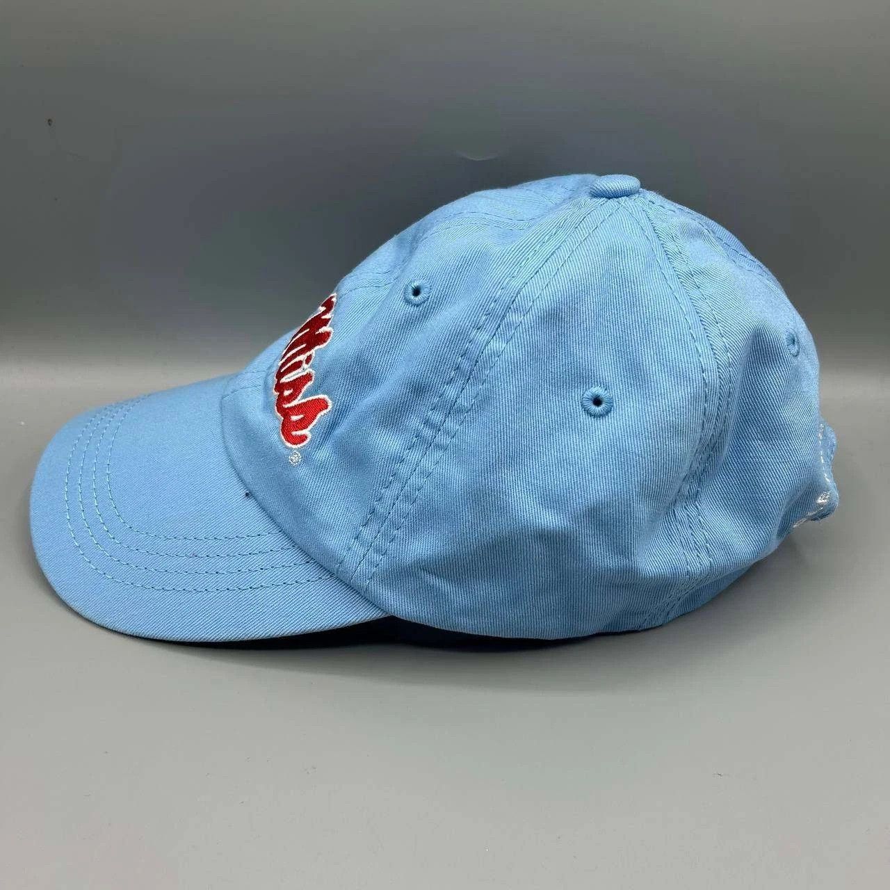 Other Ole Miss Hat Women Blue Embroidered Strap Back Cap Cotton Size ONE SIZE - 5 Thumbnail