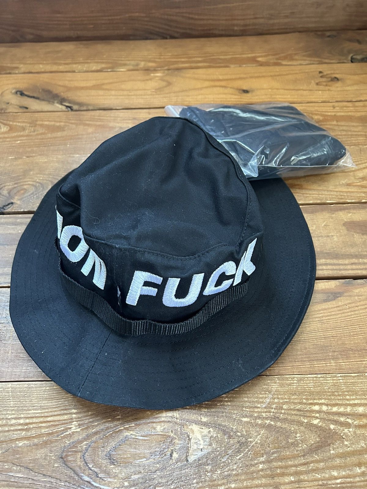 Fuck The Population FTP Spell Out Boonie Face Mask Black Size ONE SIZE - 2 Thumbnail