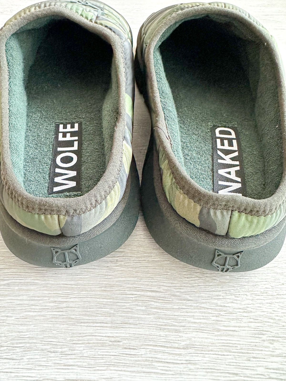 NAKED WOLFE NAKED WOLFE Montana Green Army Camp Padded Sandals Slide Size US 7 / EU 40 - 5 Thumbnail
