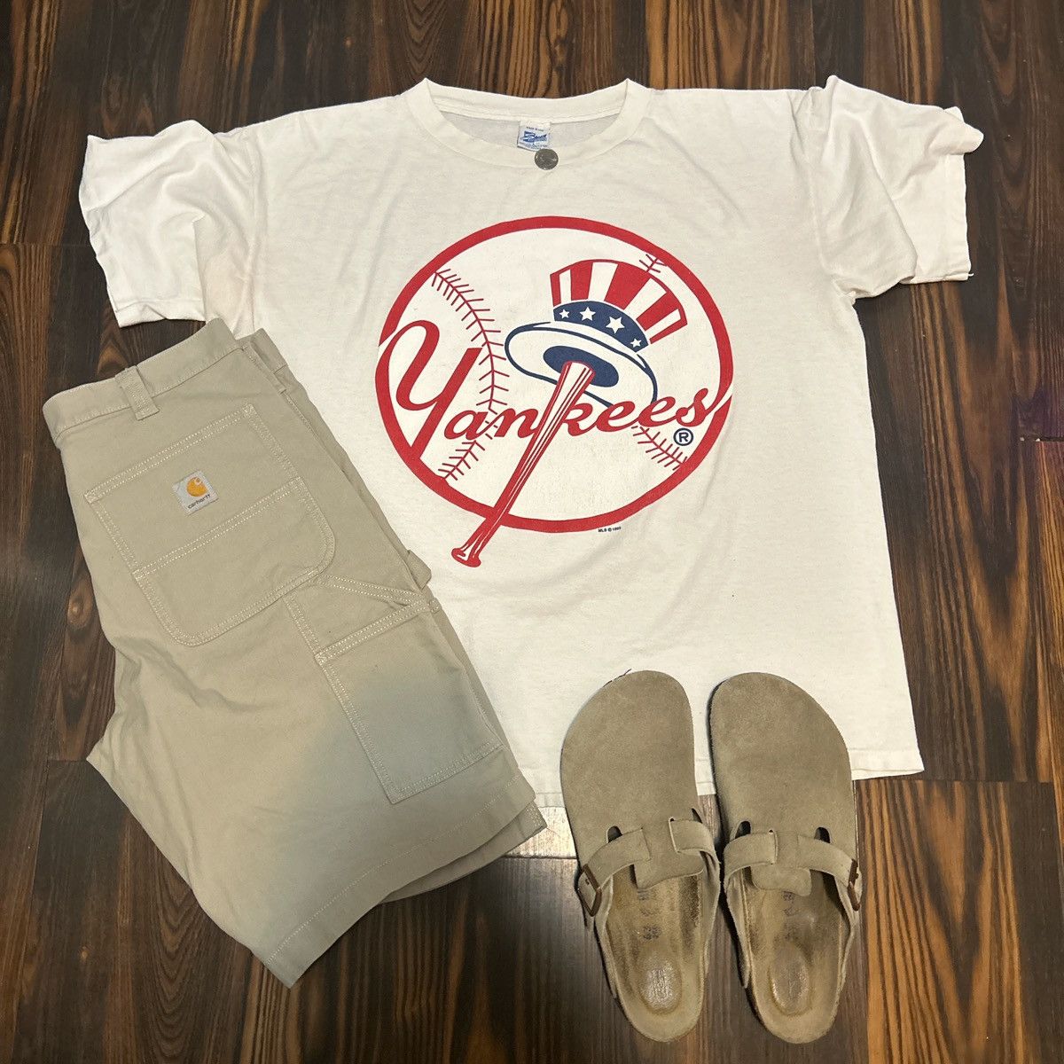 Salem Sportswear 1993 New York Yankees t-shirt Size US L / EU 52-54 / 3 - 1 Thumbnail
