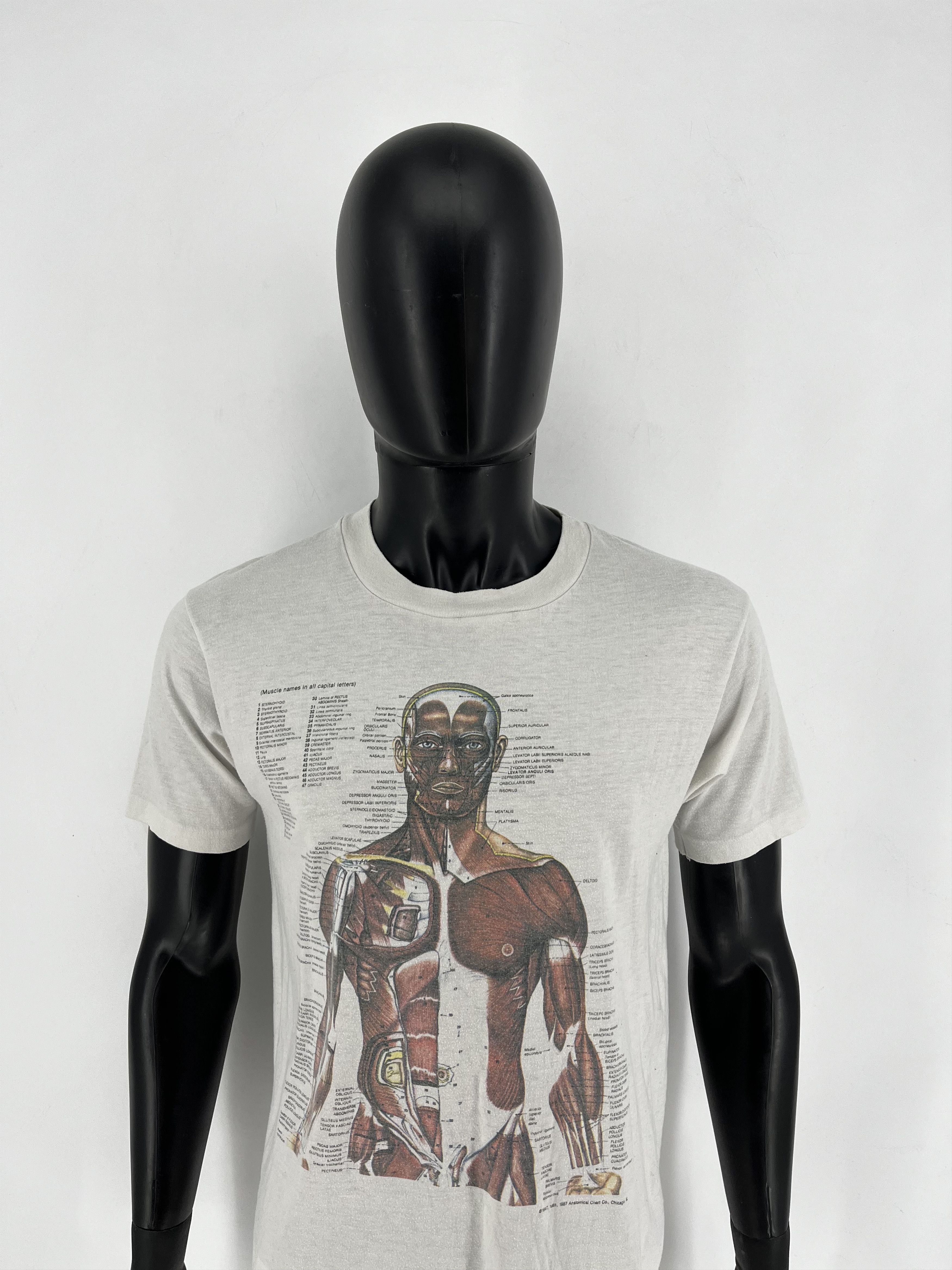 Nirvana Anatomy Muscle Shirt Same Print as Kurt Cobain Rare Medical Size US L / EU 52-54 / 3 - 5 Thumbnail
