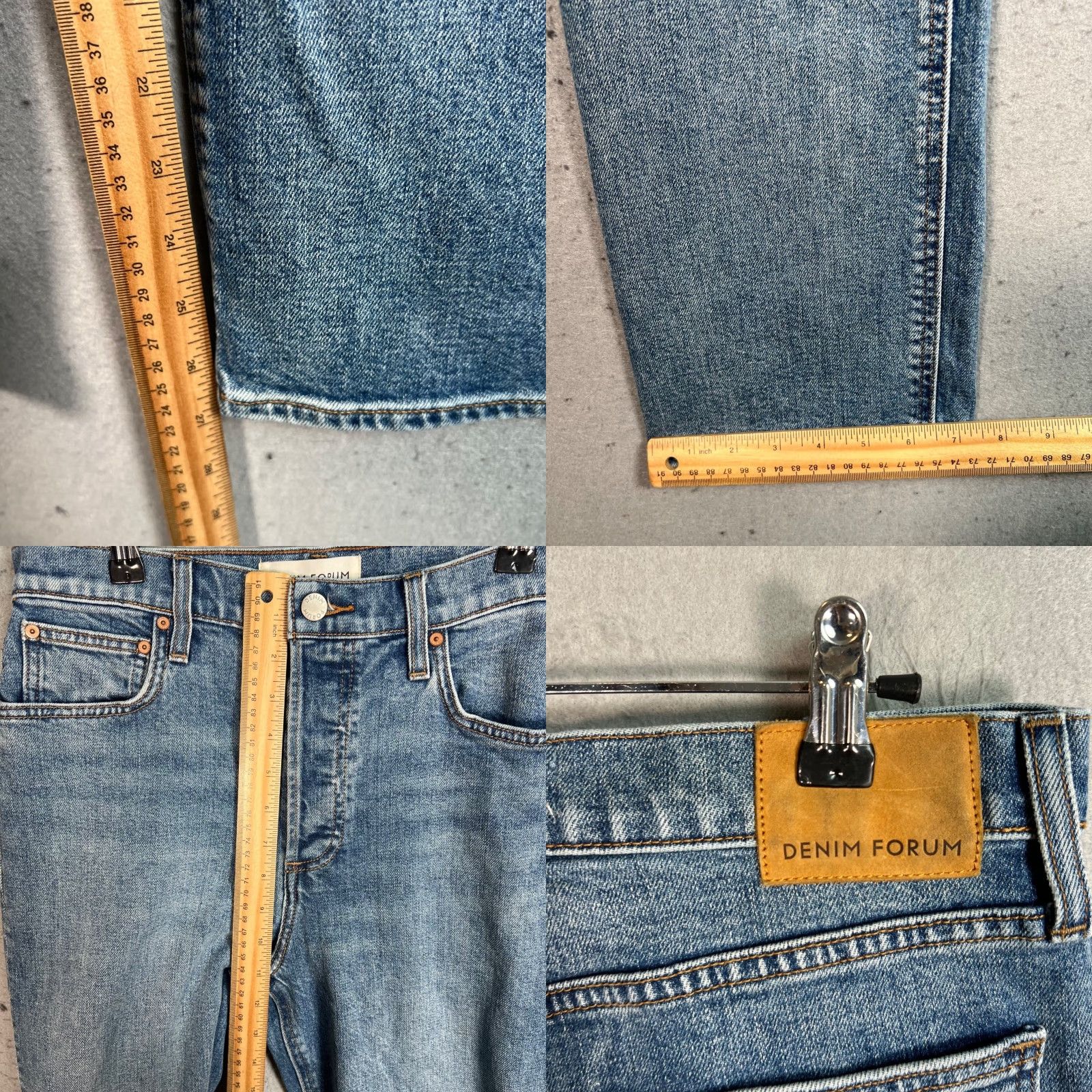 Vintage Denim Forum Womens Jeans 29 Arlo High Rise Straight Medium Wash 100% Cotton Size 29" - 8 Thumbnail